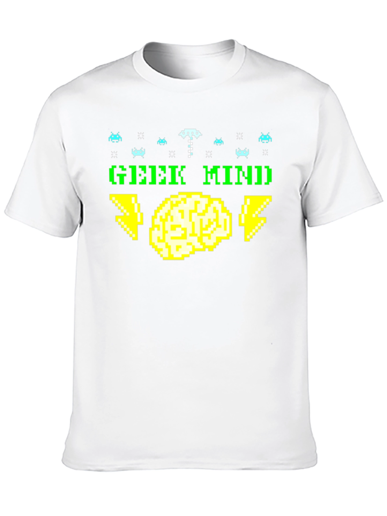 Black Geek Mind Pixel Art T-Shirt - Retro Gamer Tee view 10
