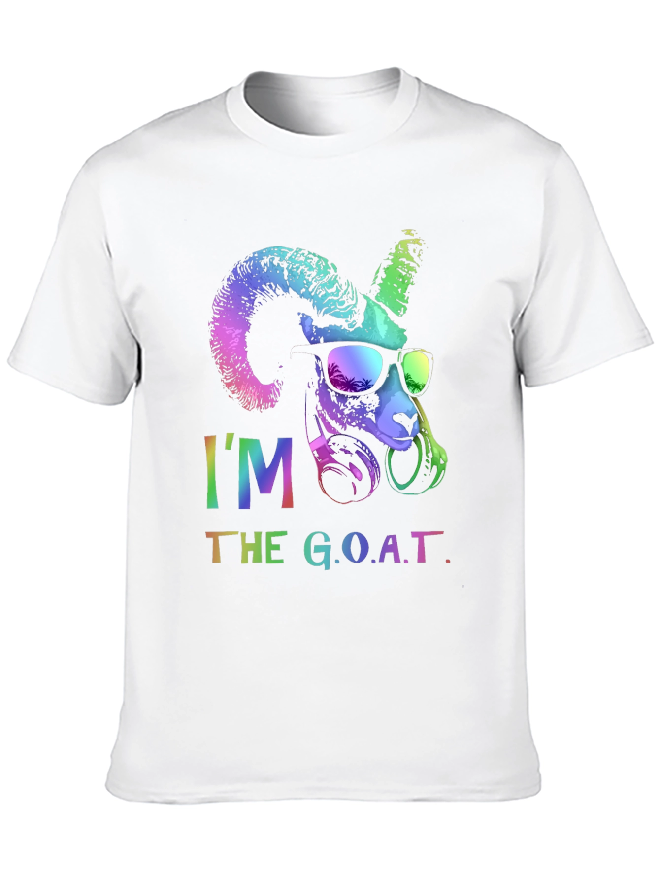 Black I'm The G.O.A.T. Graphic T-Shirt view 10
