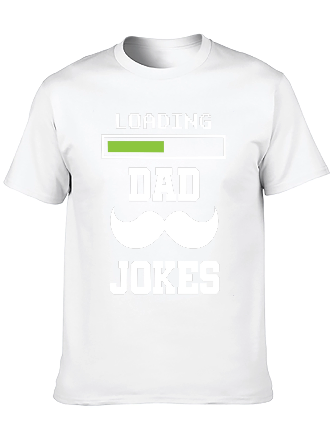 Black Dad Jokes Loading T-Shirt - Funny Father's Day Tee view 10