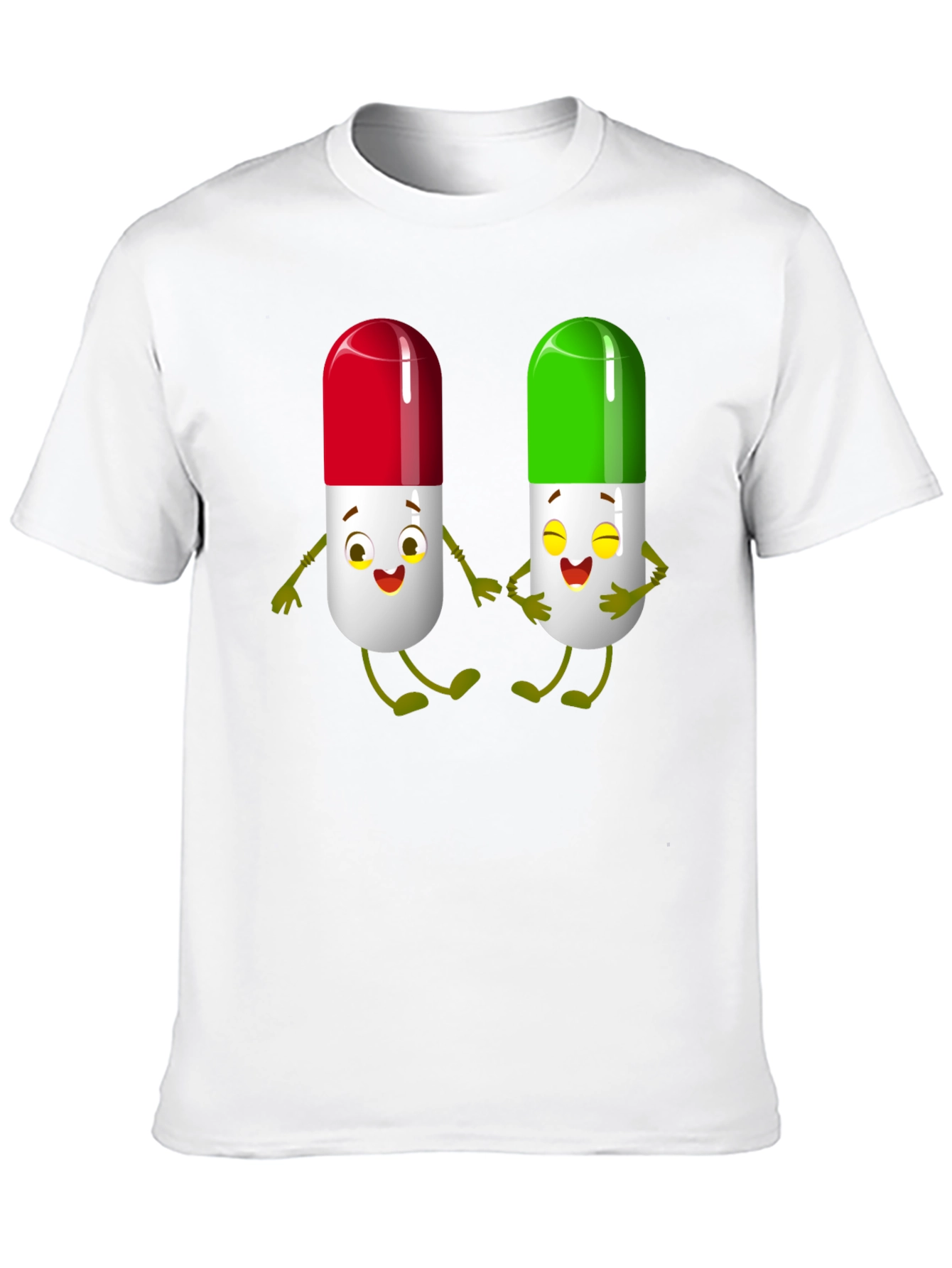 Black Pill Pals Graphic Tee - Black Cotton T-Shirt view 10