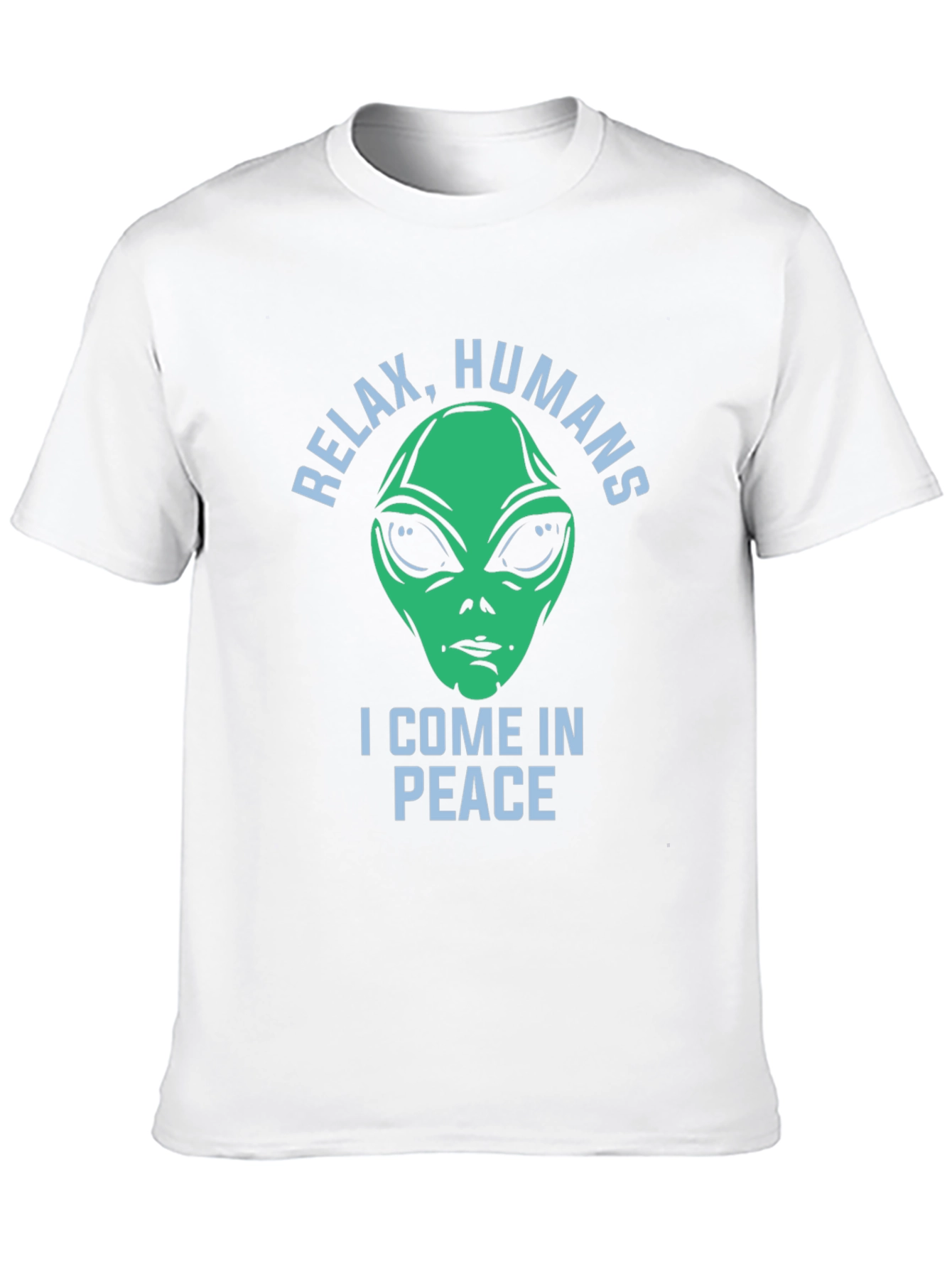Black Relax Humans Alien Graphic T-Shirt view 10