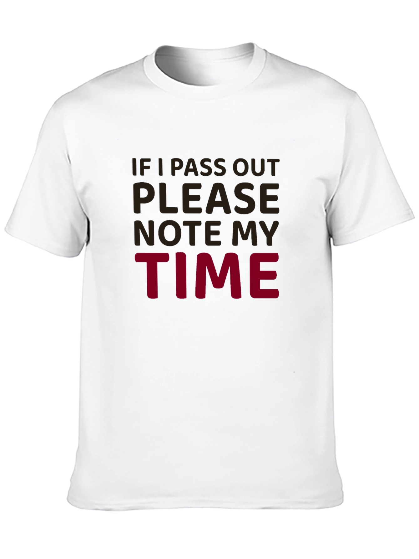 Black Funny Running Shirt - "If I Pass Out Note My Time" view 10