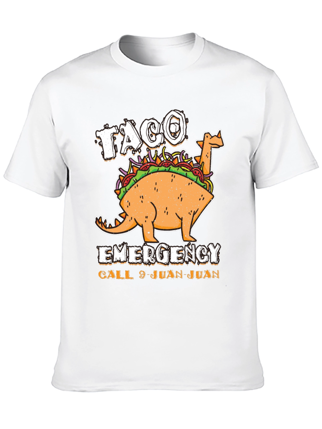 Black Taco Emergency Call 9-Juan-Juan Funny Graphic T-Shirt view 10