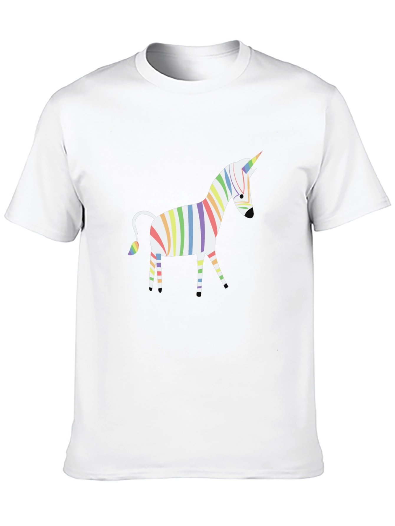 Black Rainbow Unicorn T-Shirt view 10