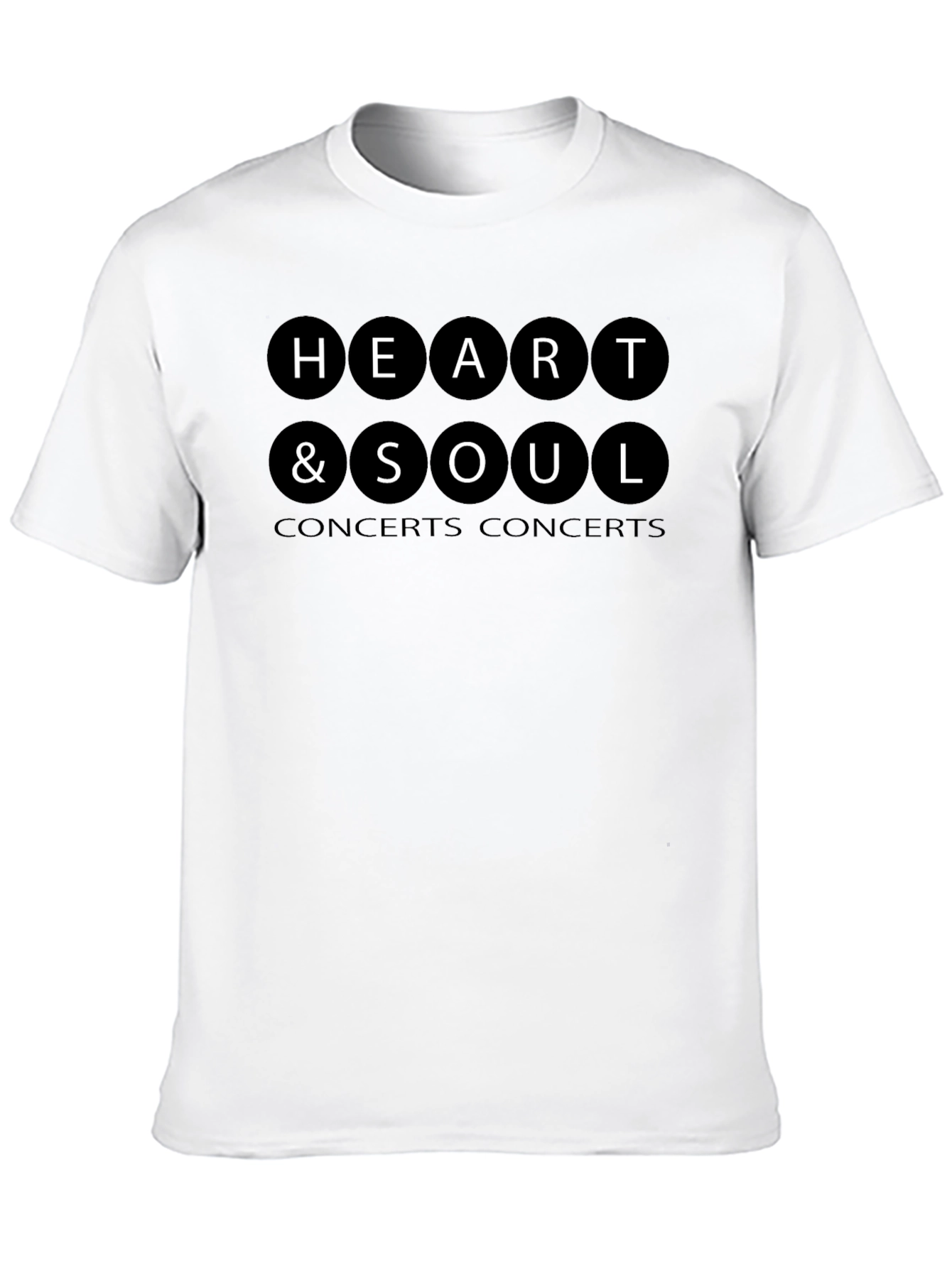 Black Heart & Soul Concerts Black T-Shirt view 10