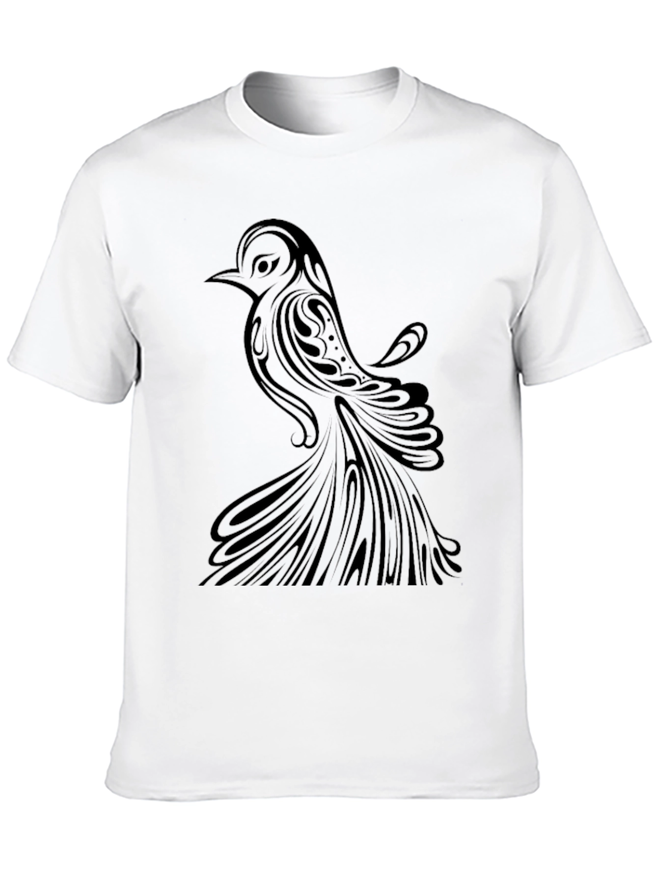 Black Bird Graphic Print T-Shirt view 10