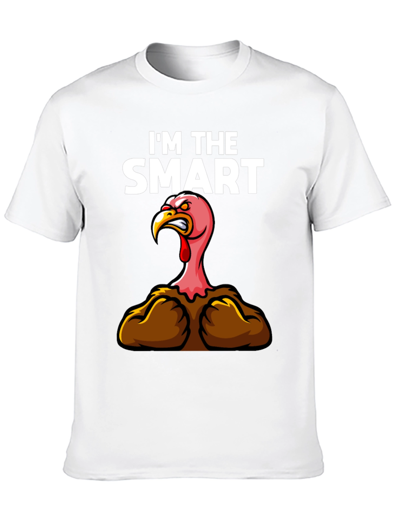 Black Funny "I'm The Smart" Turkey Thanksgiving T-Shirt view 10