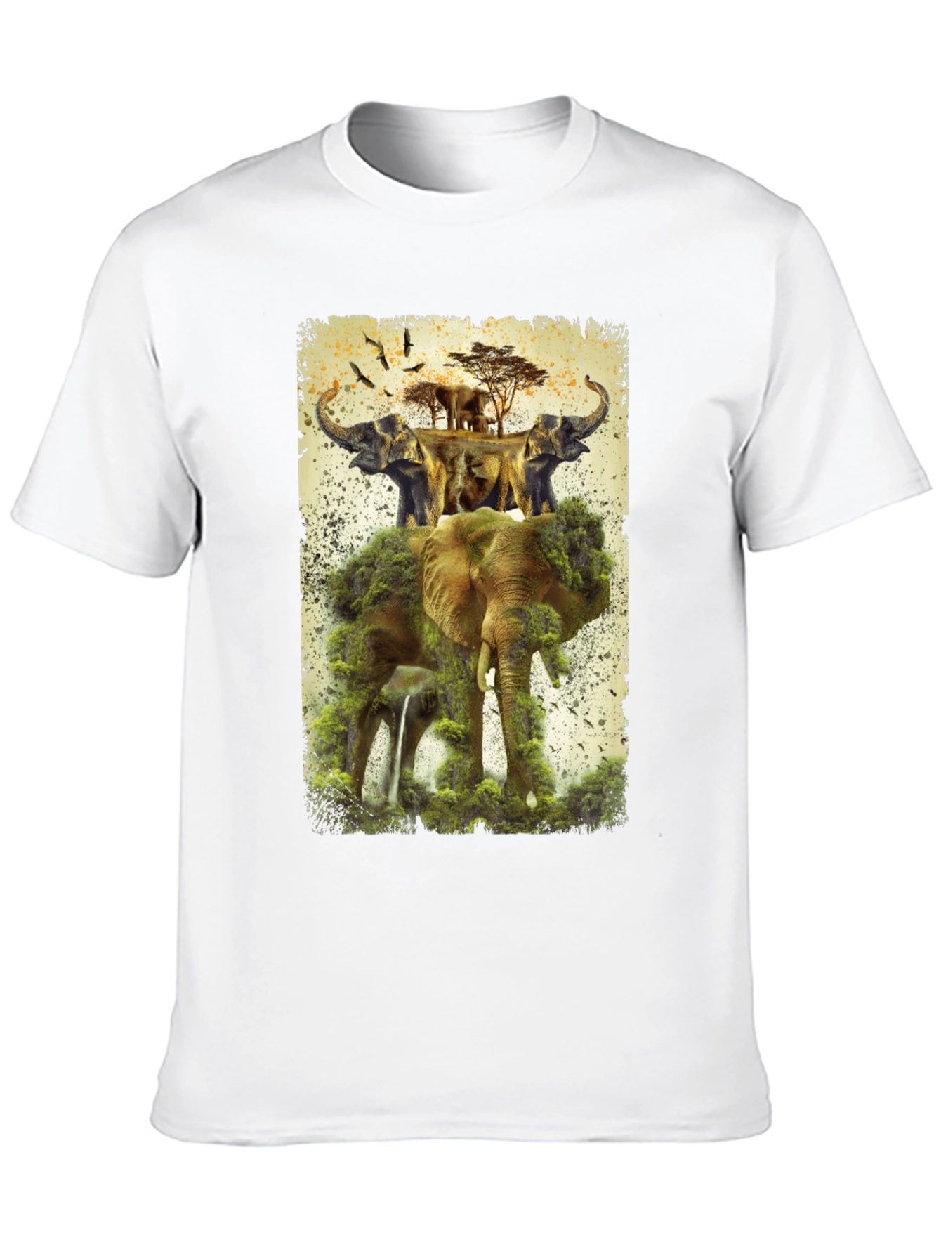 Black Elephant Kingdom Men's Graphic Tee view 10