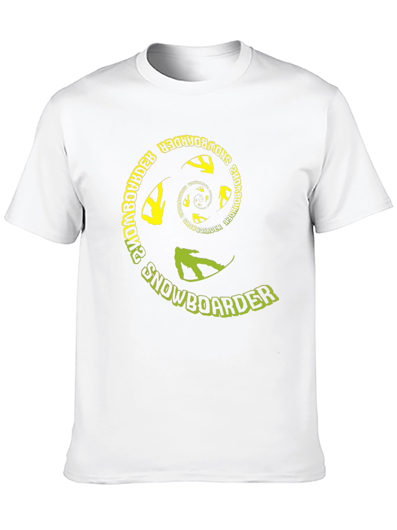 Black Snowboarder Spiral Graphic Tee - Black view 10