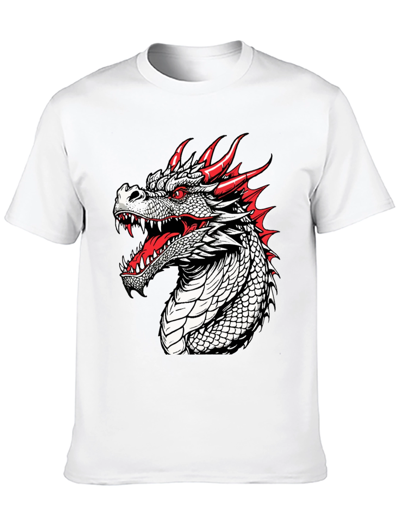 Black Dragon Graphic T-Shirt - Fierce and Bold Design view 10