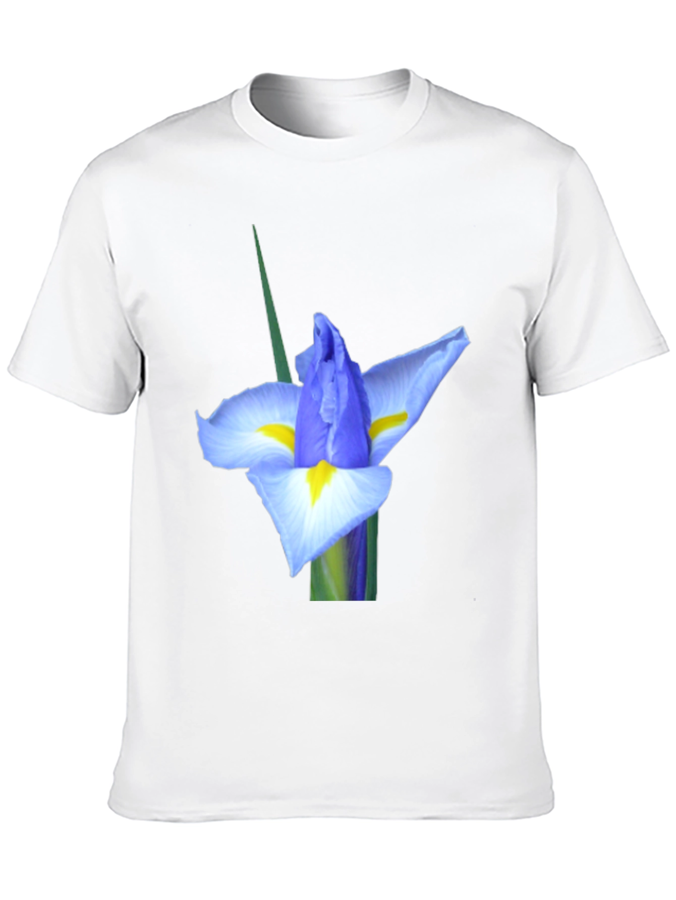 Black Iris Flower Graphic Tee - Black view 10