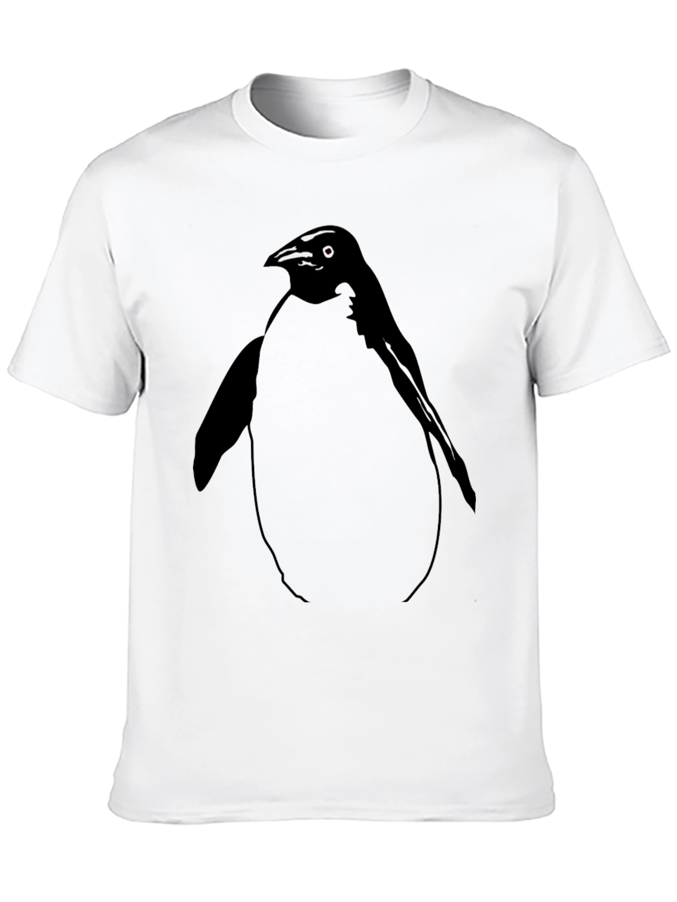 Black Penguin Graphic Black T-Shirt - Unisex Style view 10