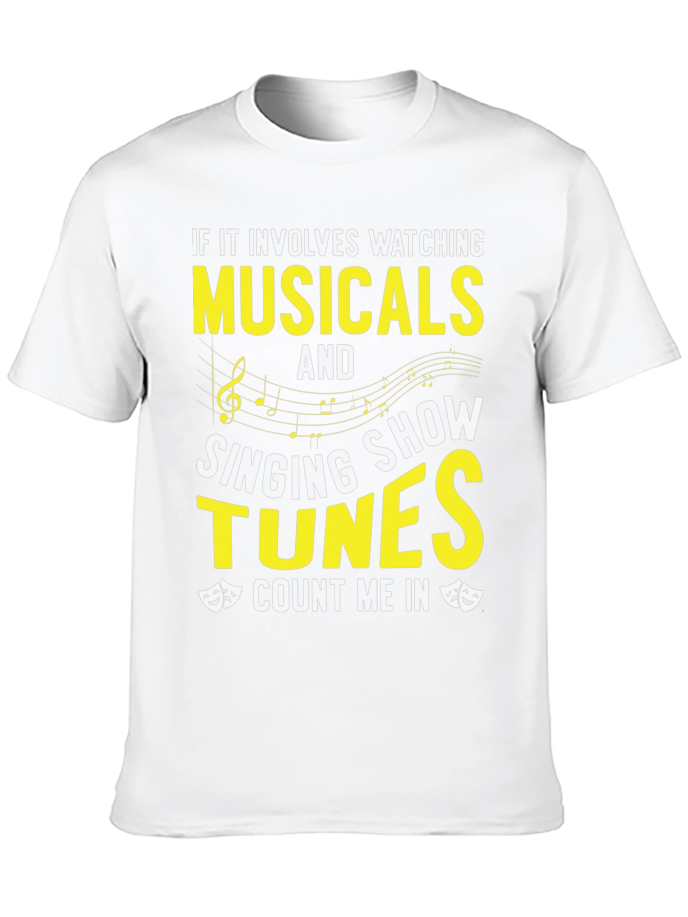 Black Musical Lover's T-Shirt: Watching, Singing, Count Me In! view 10
