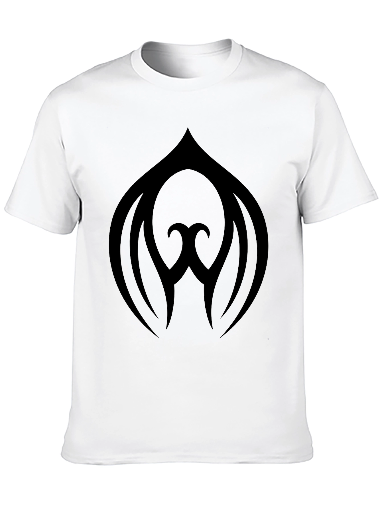 Black Black Graphic Tee - Abstract Design view 10