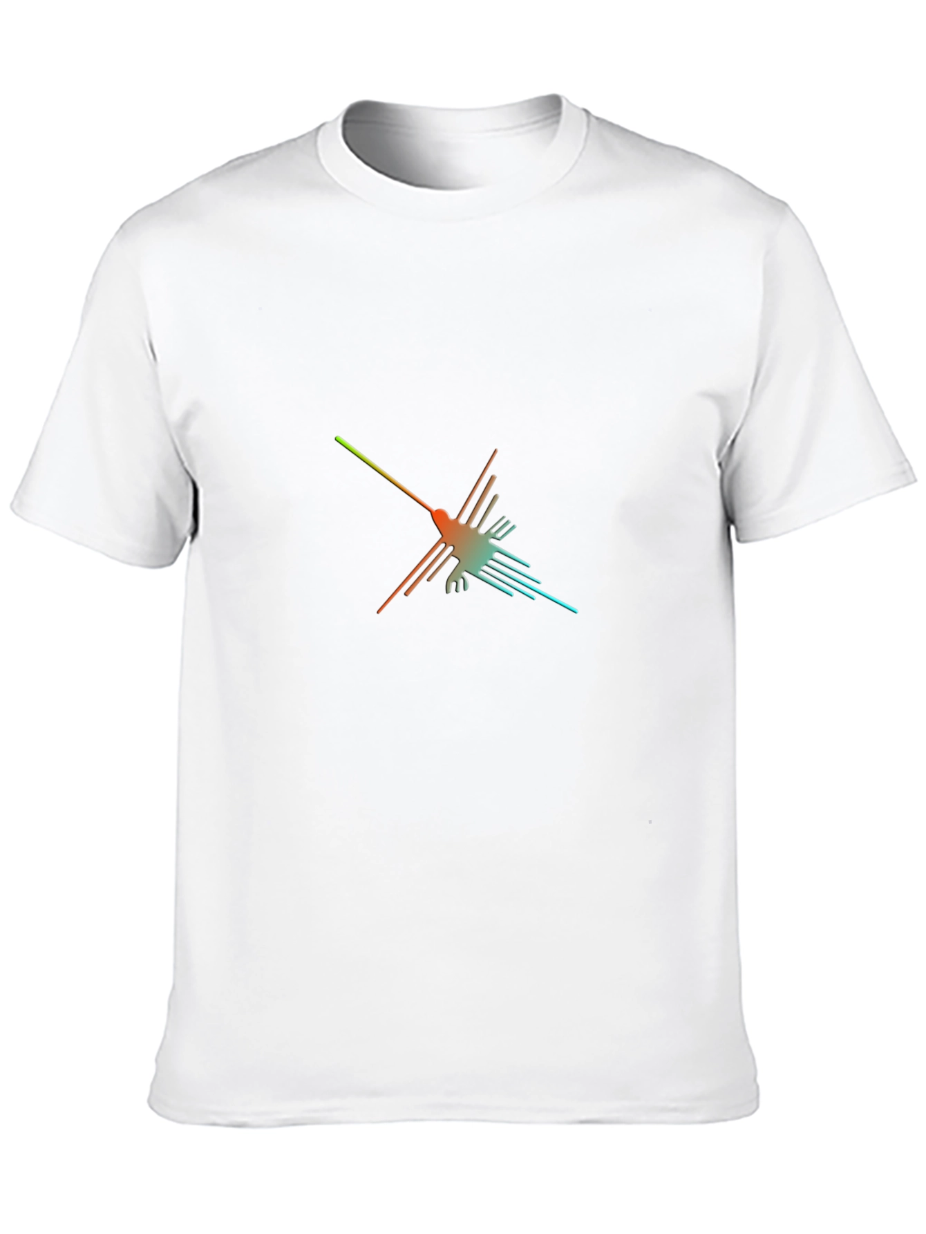 Black Nazca Lines Hummingbird Graphic Tee view 10