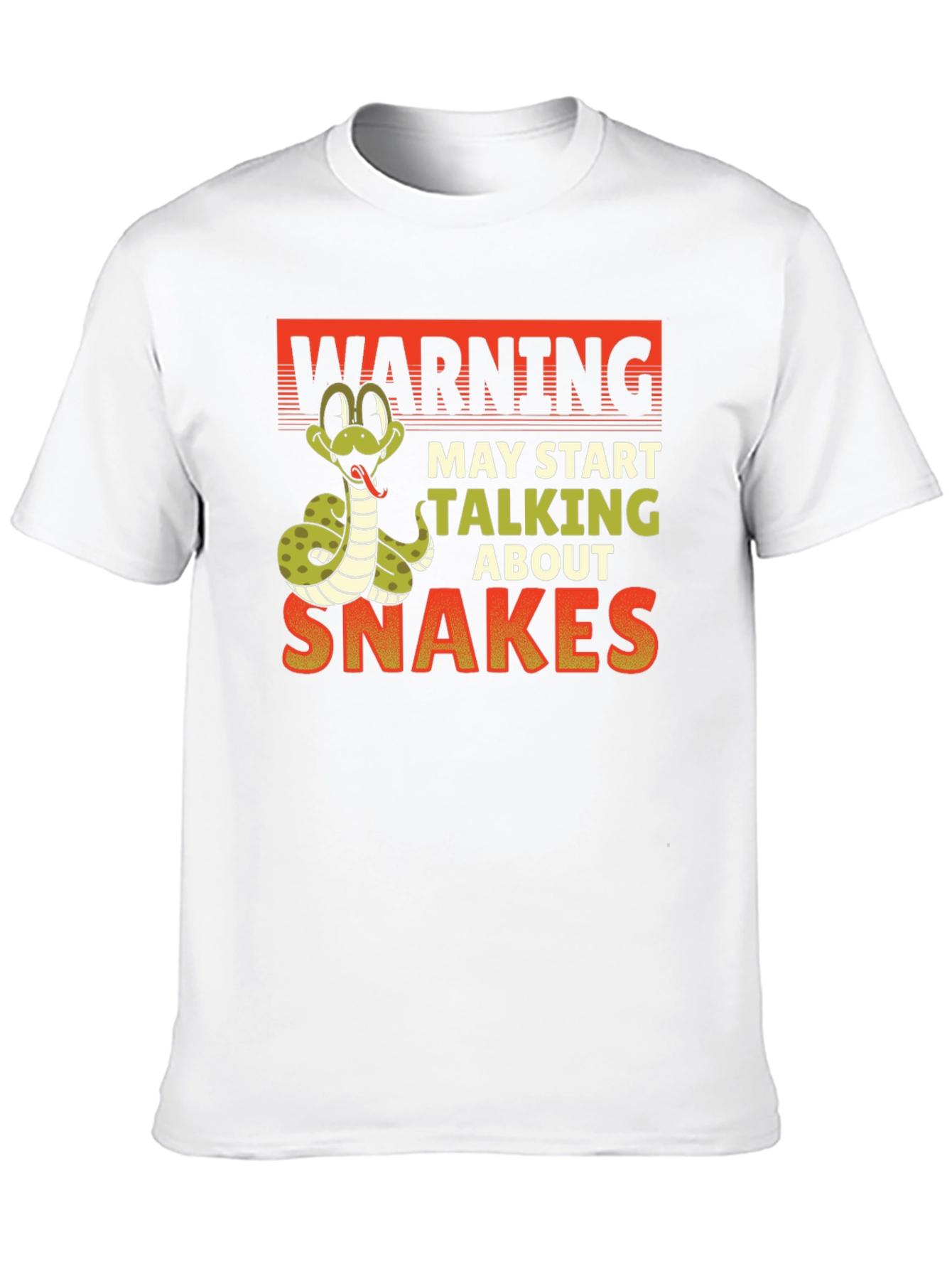 Black Warning May Start Talking About Snakes T-Shirt view 10