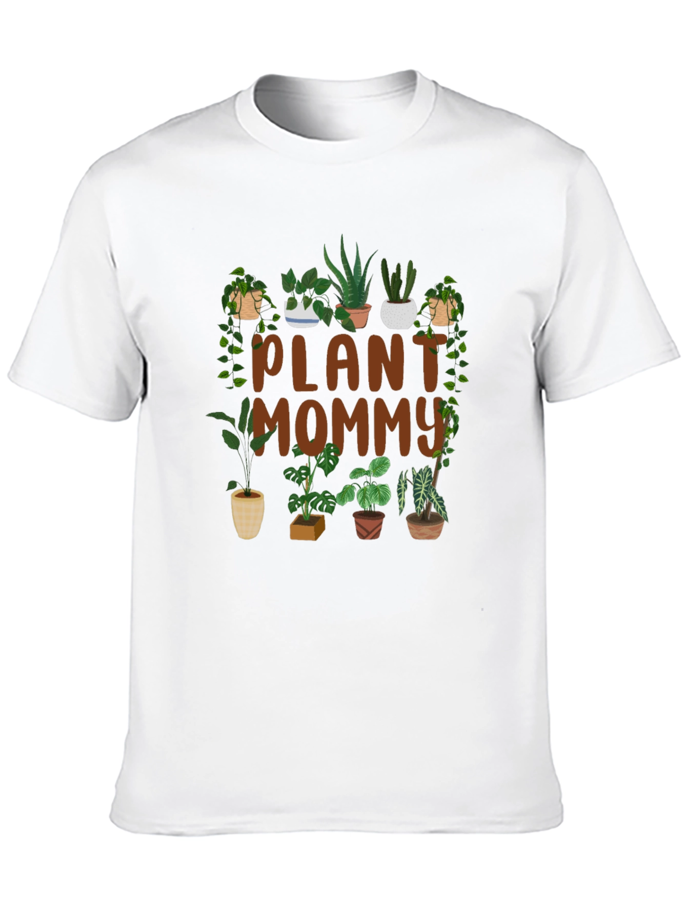 Black Plant Mommy Graphic T-Shirt view 10