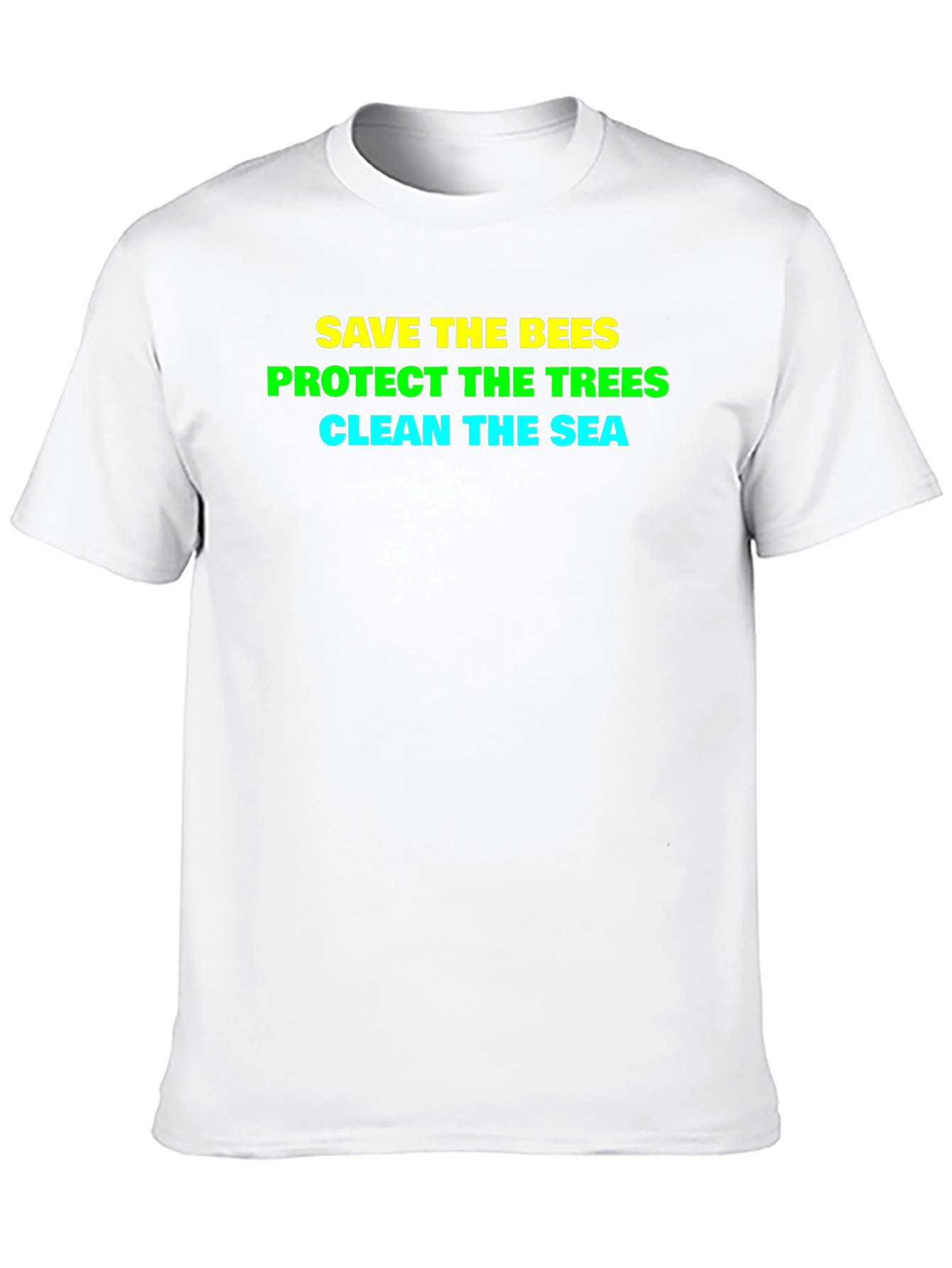 Black Eco-Friendly T-Shirt: Save the Bees, Protect Trees view 10