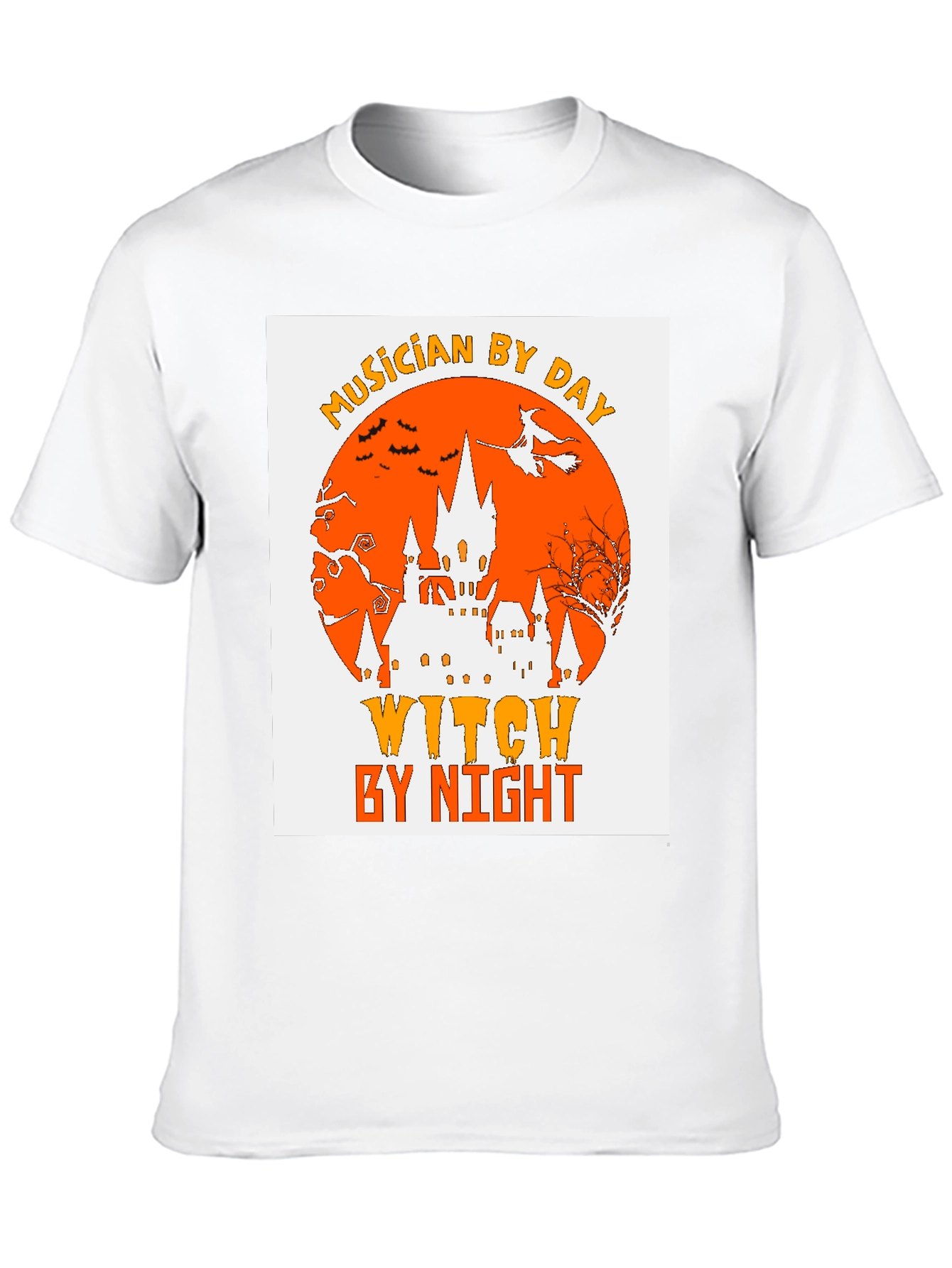 Black Musician by Day, Witch by Night Halloween T-Shirt view 10