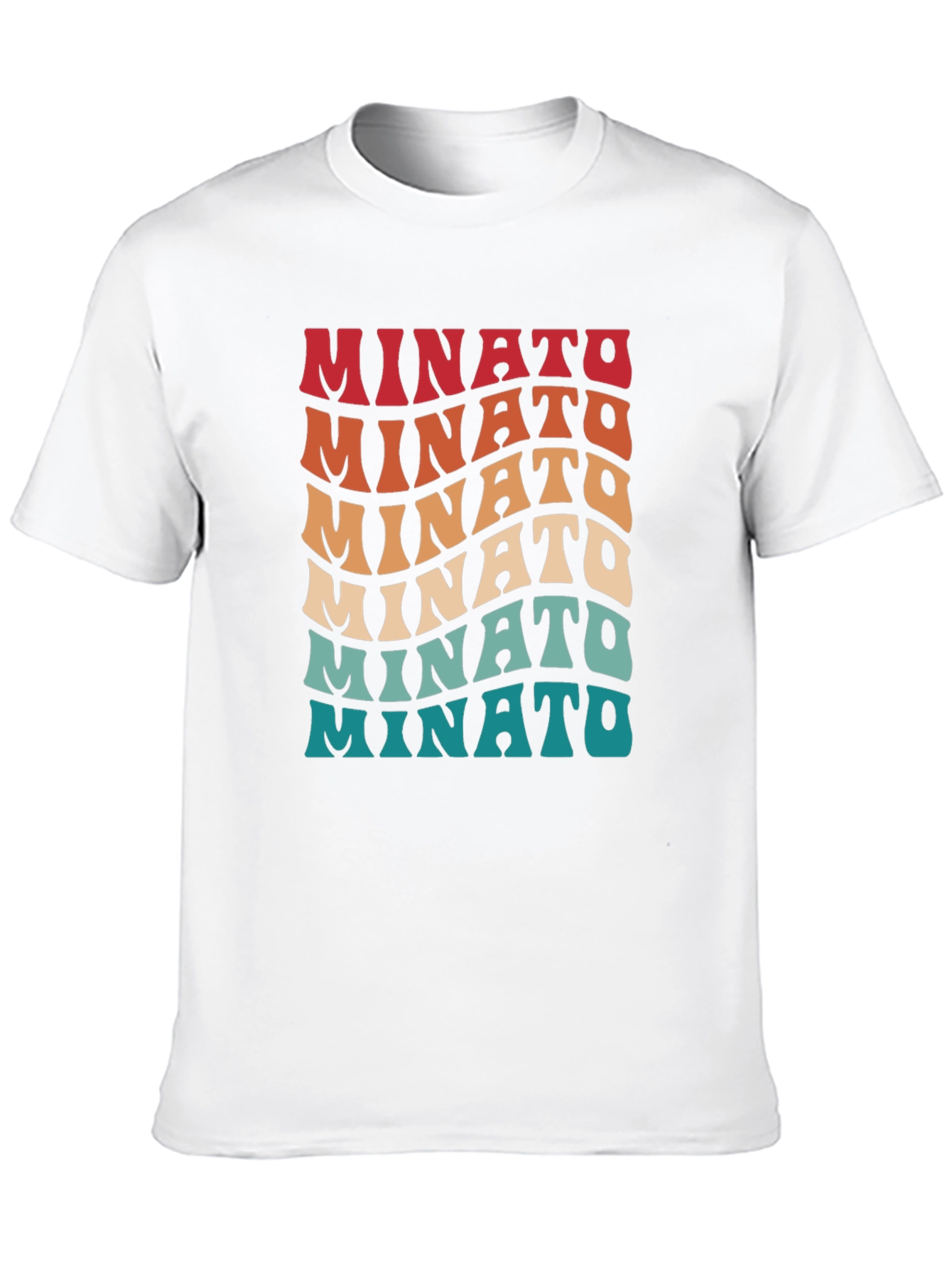 Black Retro Minato Wave Text Graphic Tee view 10