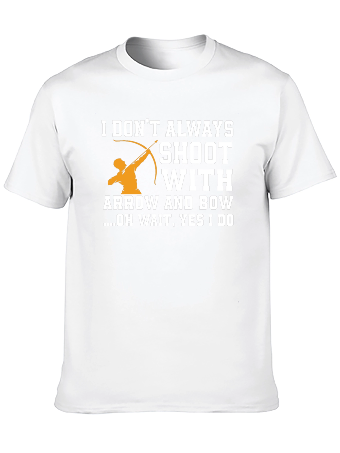 Black Archery Humor T-Shirt - I Shoot With Arrow and Bow view 10