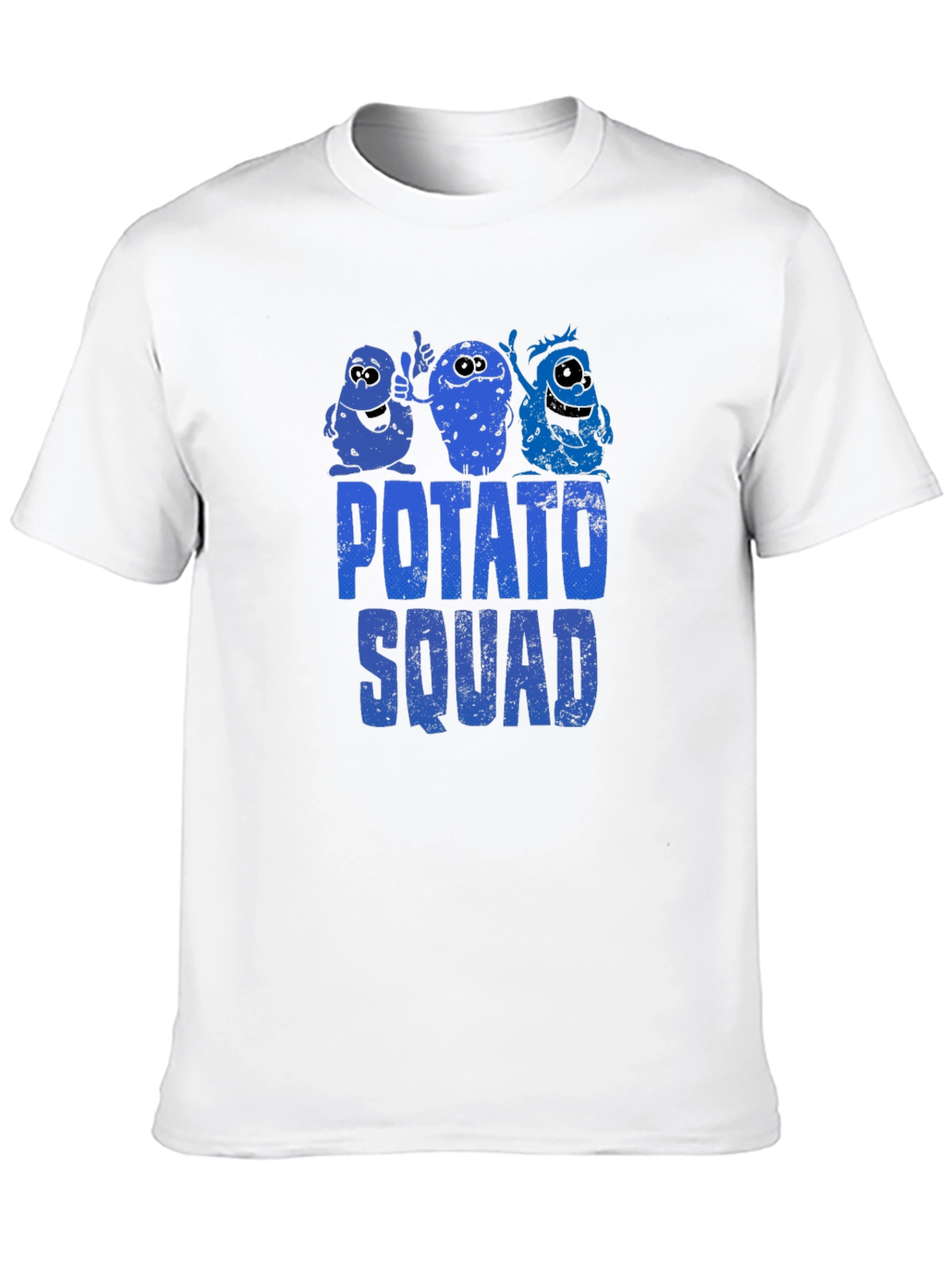 Black Potato Squad T-Shirt - Funny Cartoon Graphic Tee view 10