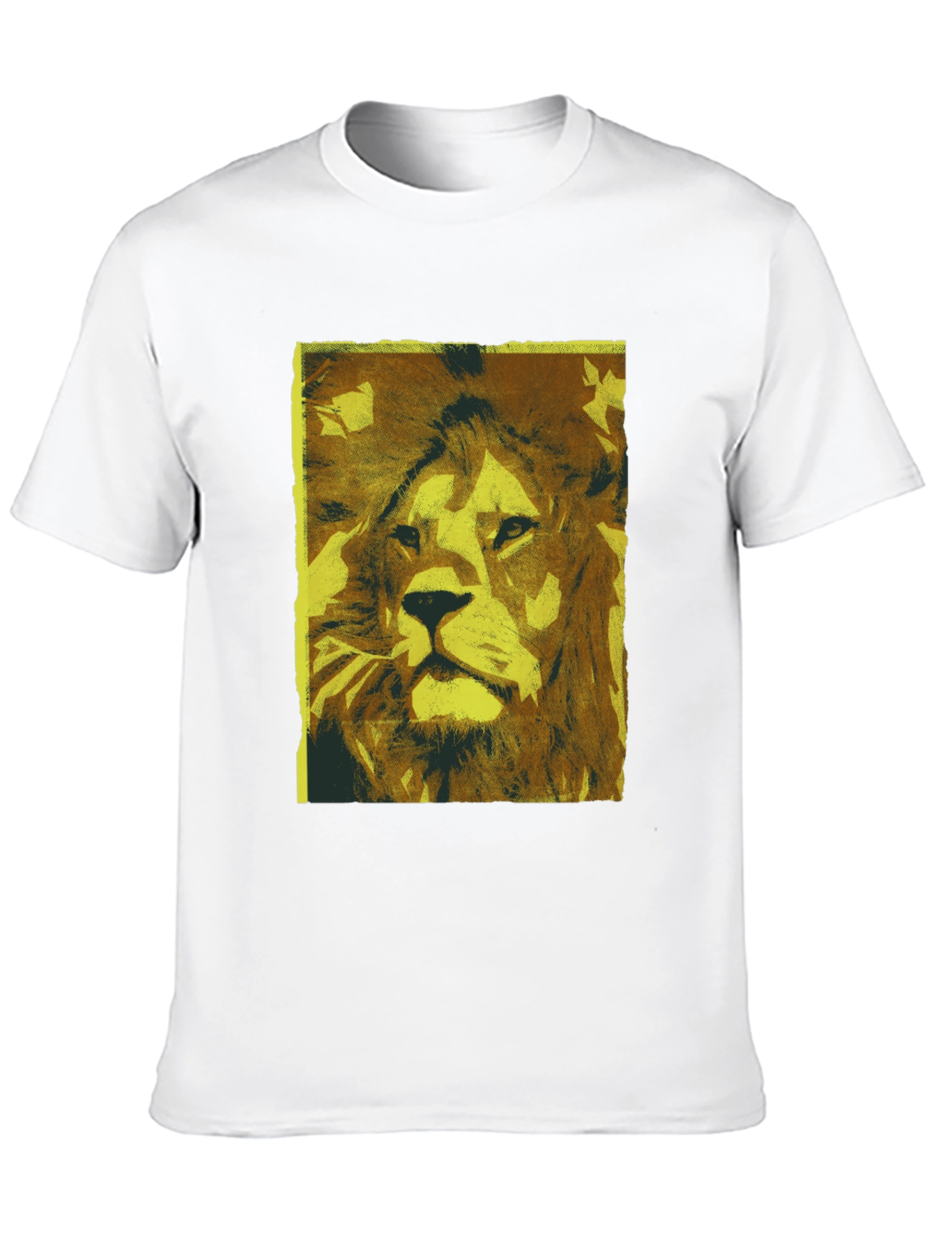 Black Lion Graphic Print Black T-Shirt view 10