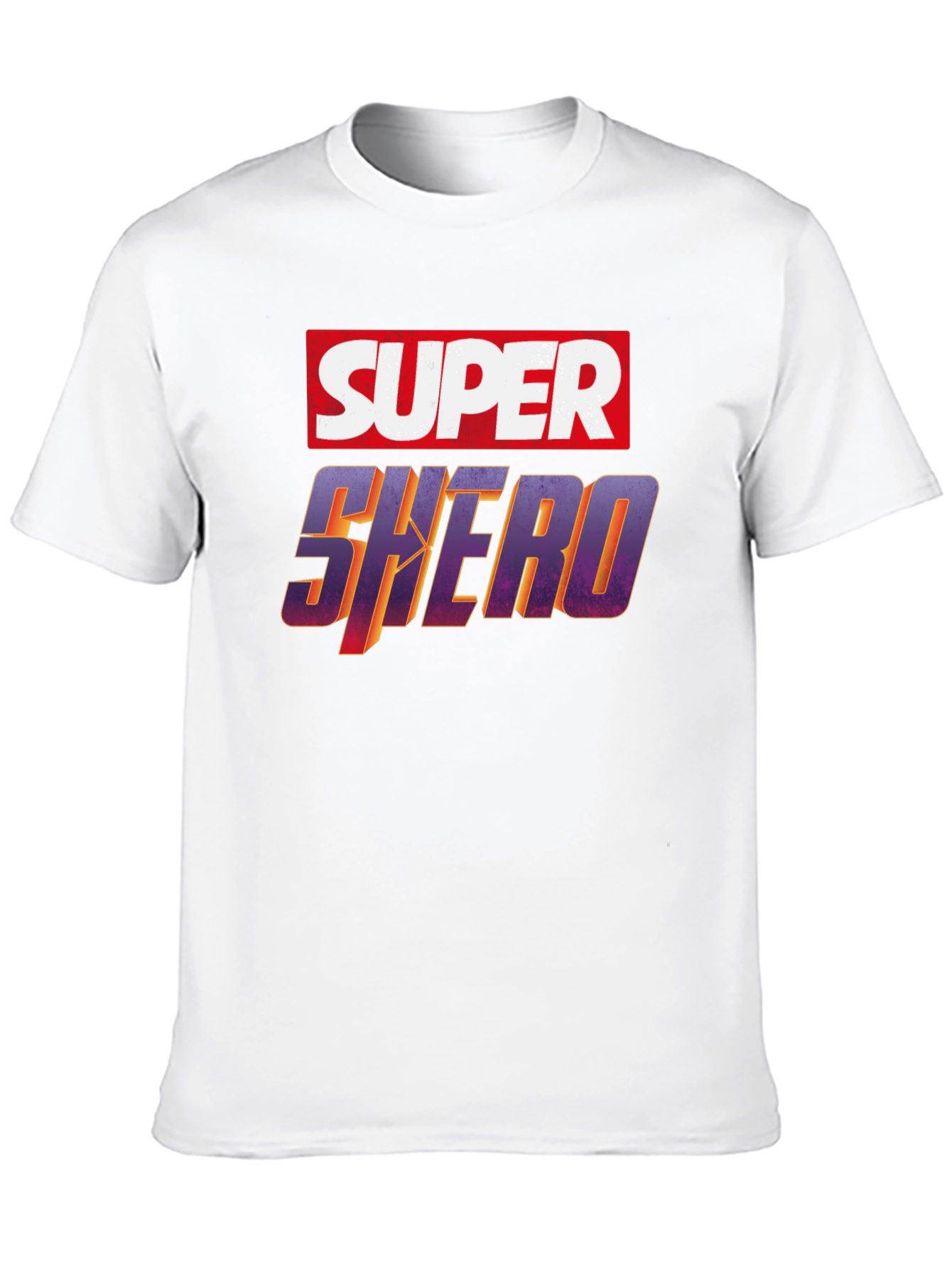 Black Super Shero Graphic Tee - Black Unisex T-Shirt view 10
