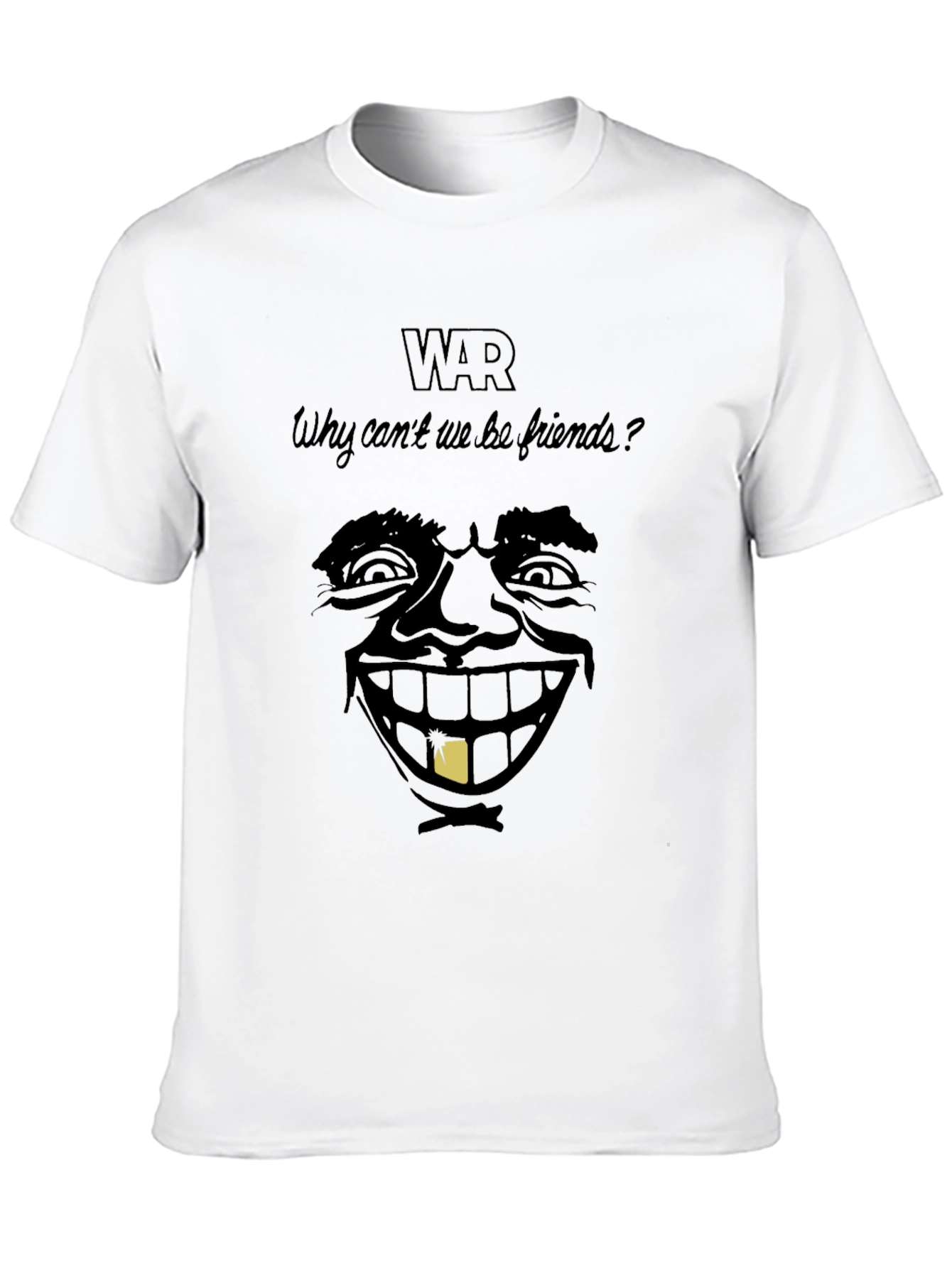 Black War Why Can't We Be Friends T-Shirt view 10