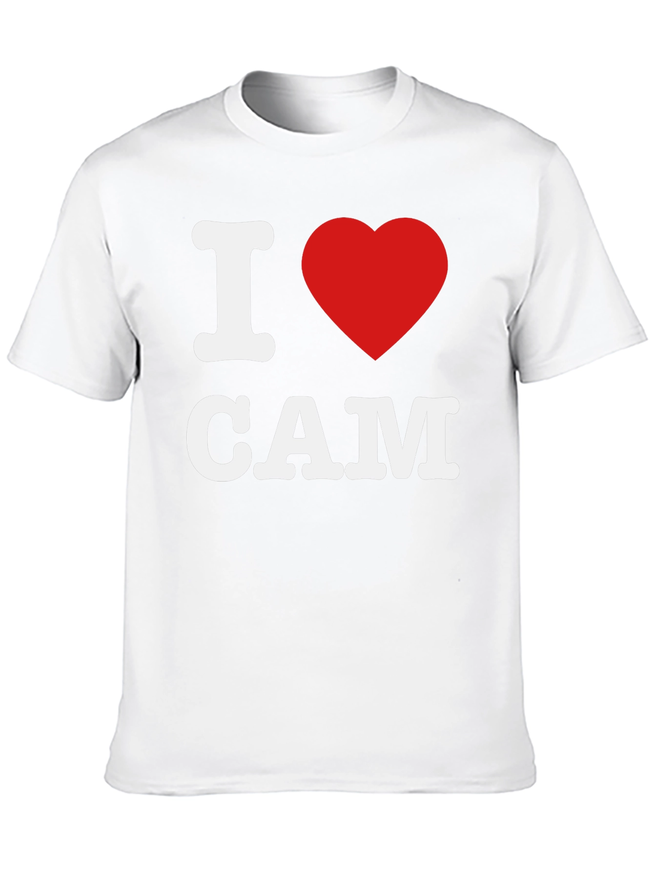 Black I Heart Cam T-Shirt view 10