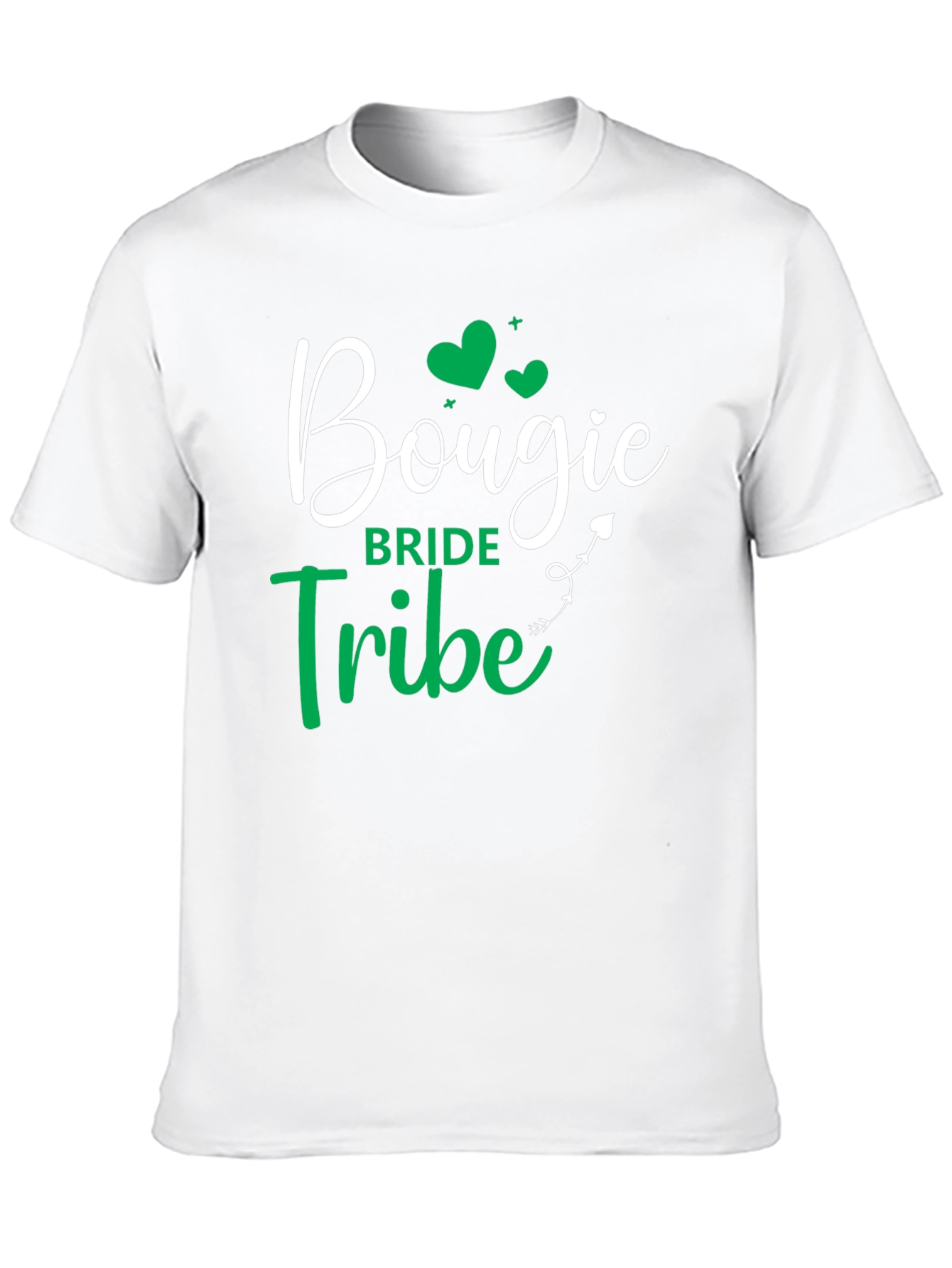 Black Bougie Bride Tribe T-Shirt - Black Crew Neck view 10