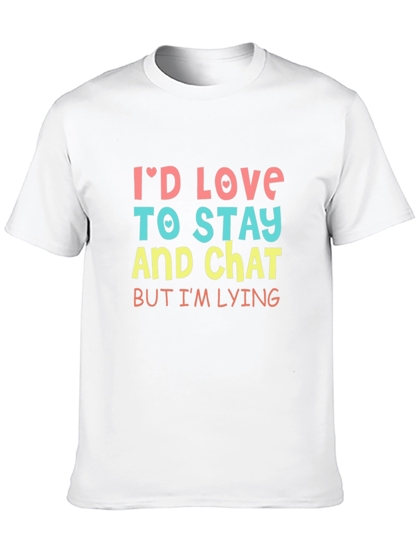 Black Funny I'd Love To Stay T-Shirt view 10