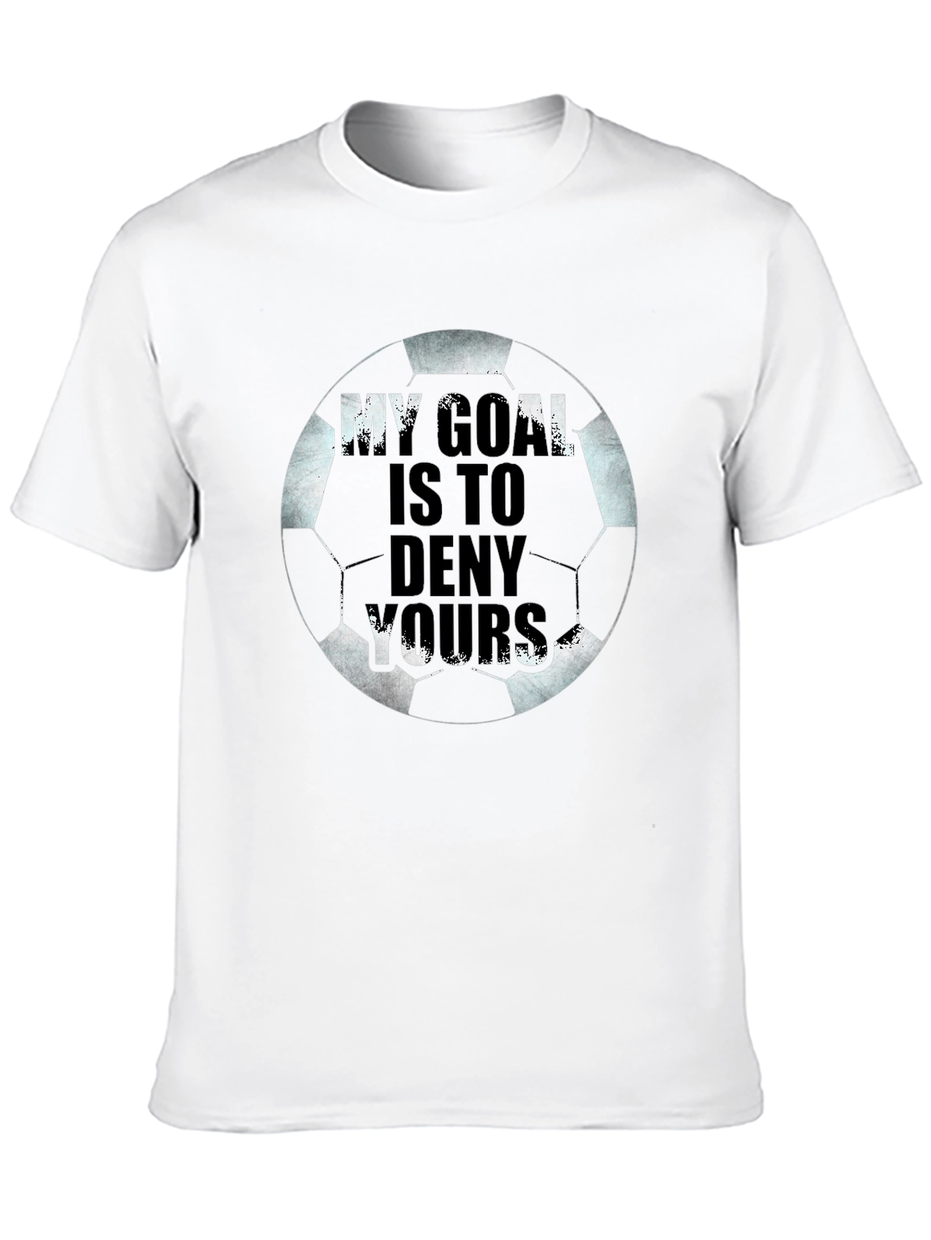 Black Soccer Goal T-Shirt - Deny Yours! view 10