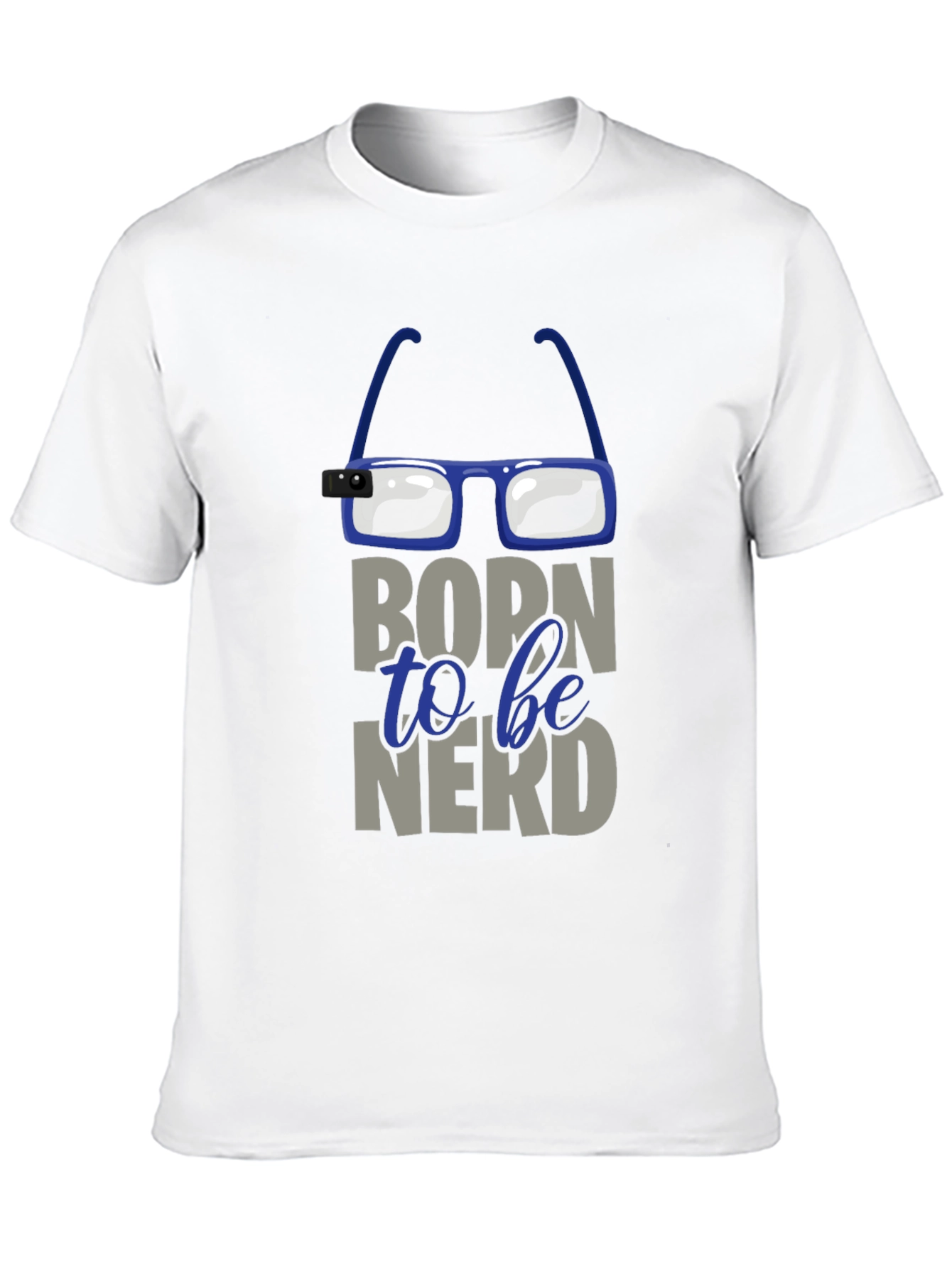 Black Born to be Nerd T-Shirt view 10
