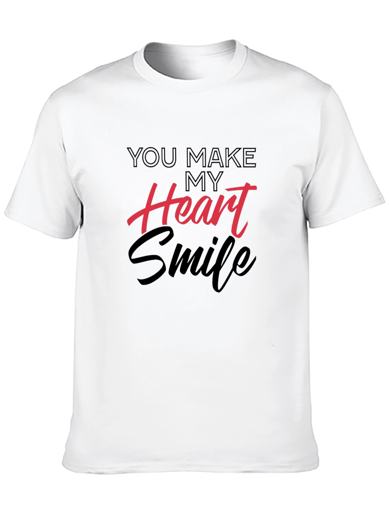 Black You Make My Heart Smile Graphic Tee view 10