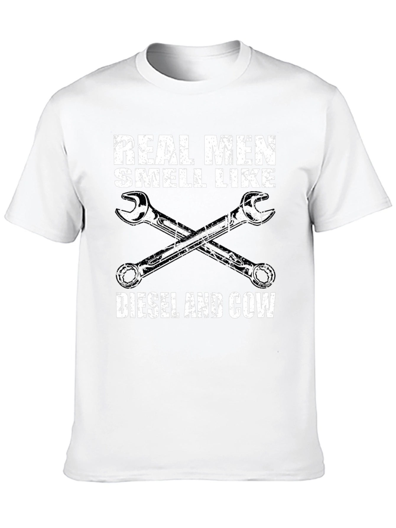 Black Real Men Diesel & Cow T-Shirt view 10