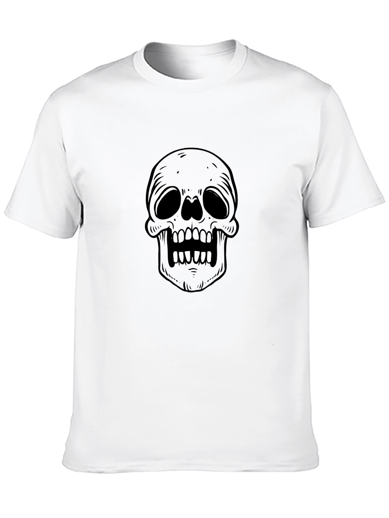 Black Skull Graphic Black T-Shirt - Edgy Style view 10