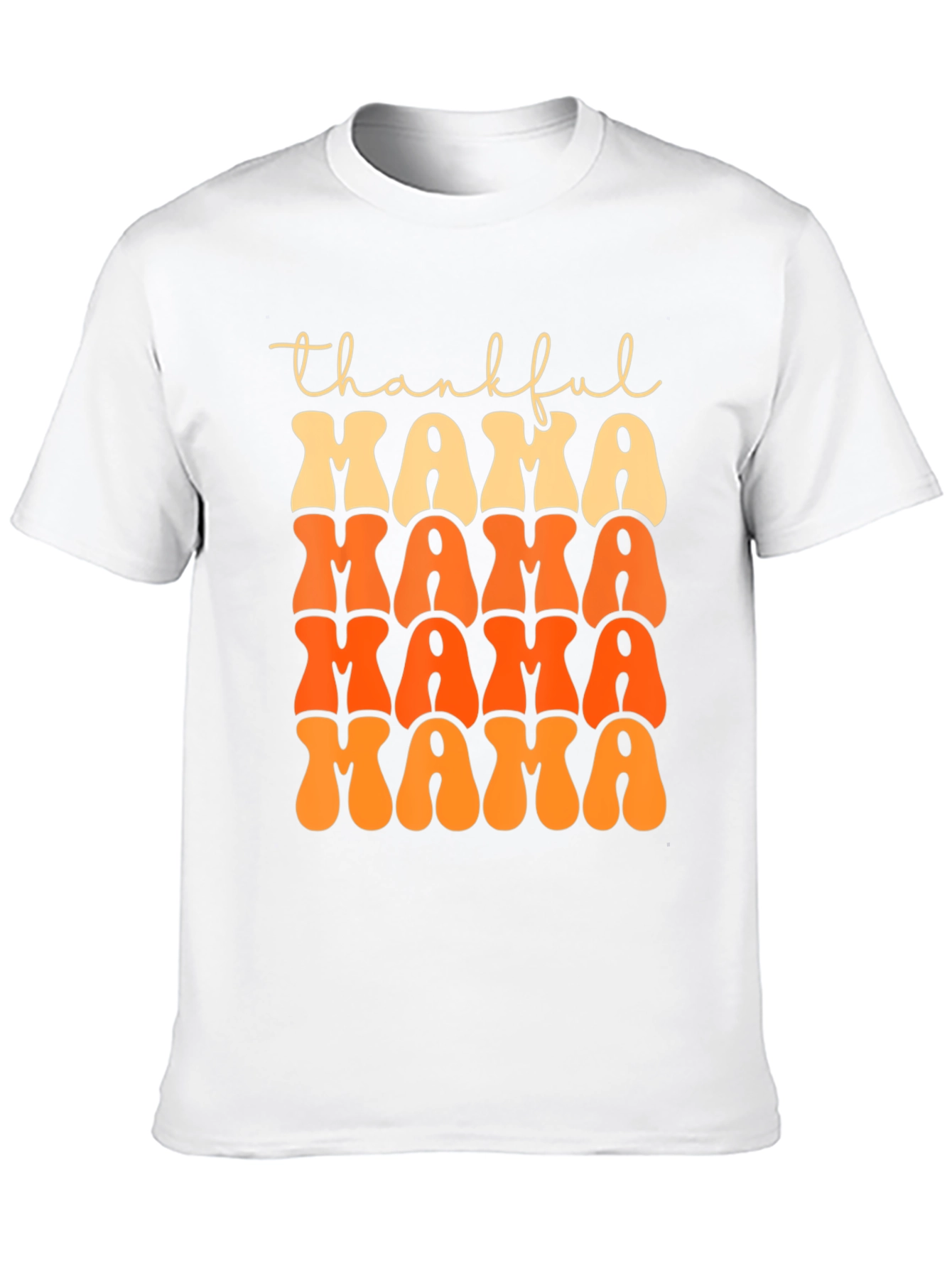 Black Thankful Mama T-Shirt - Fall Festive Tee view 10