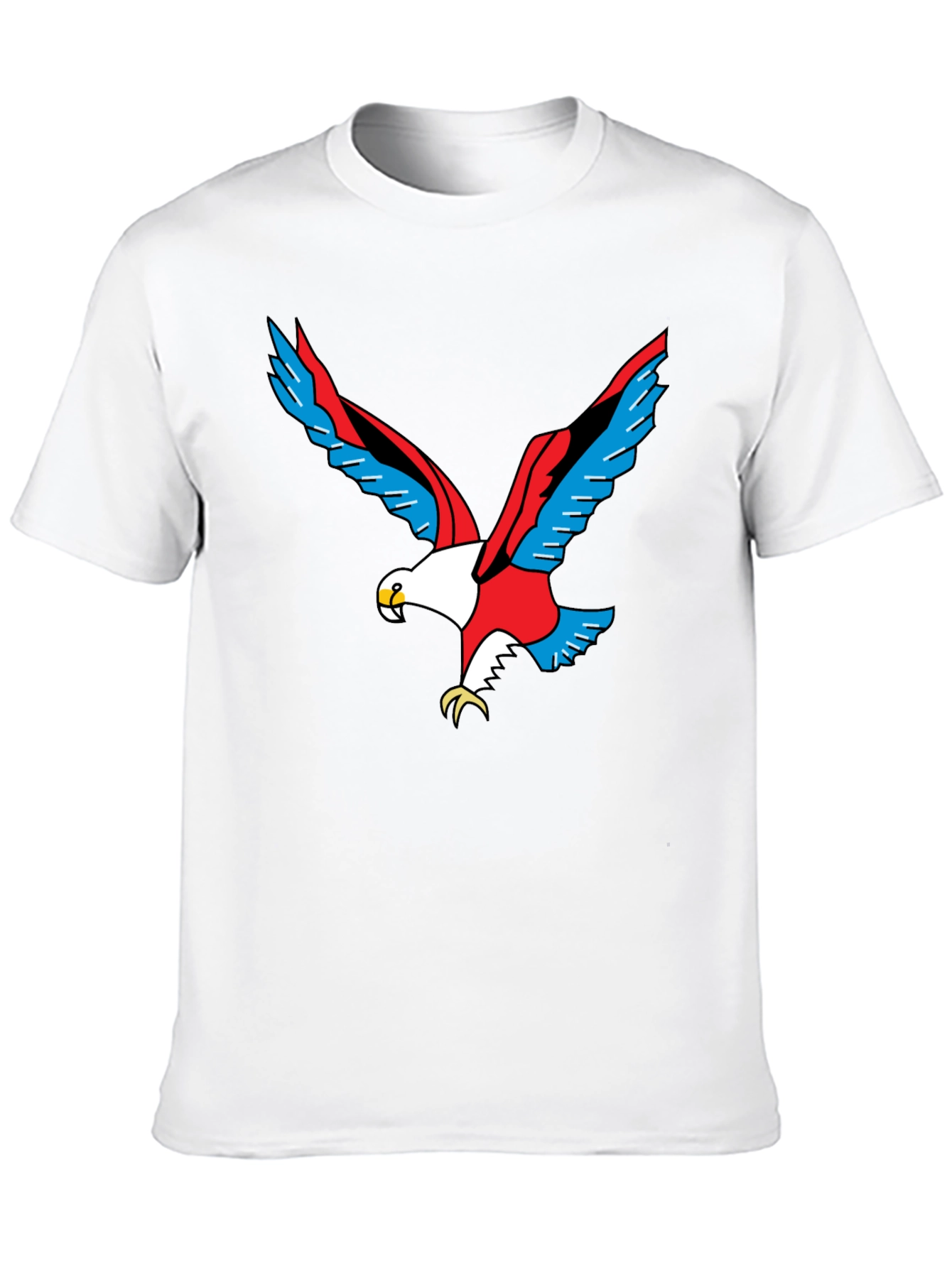 Black Bold Eagle Graphic Black T-Shirt view 10