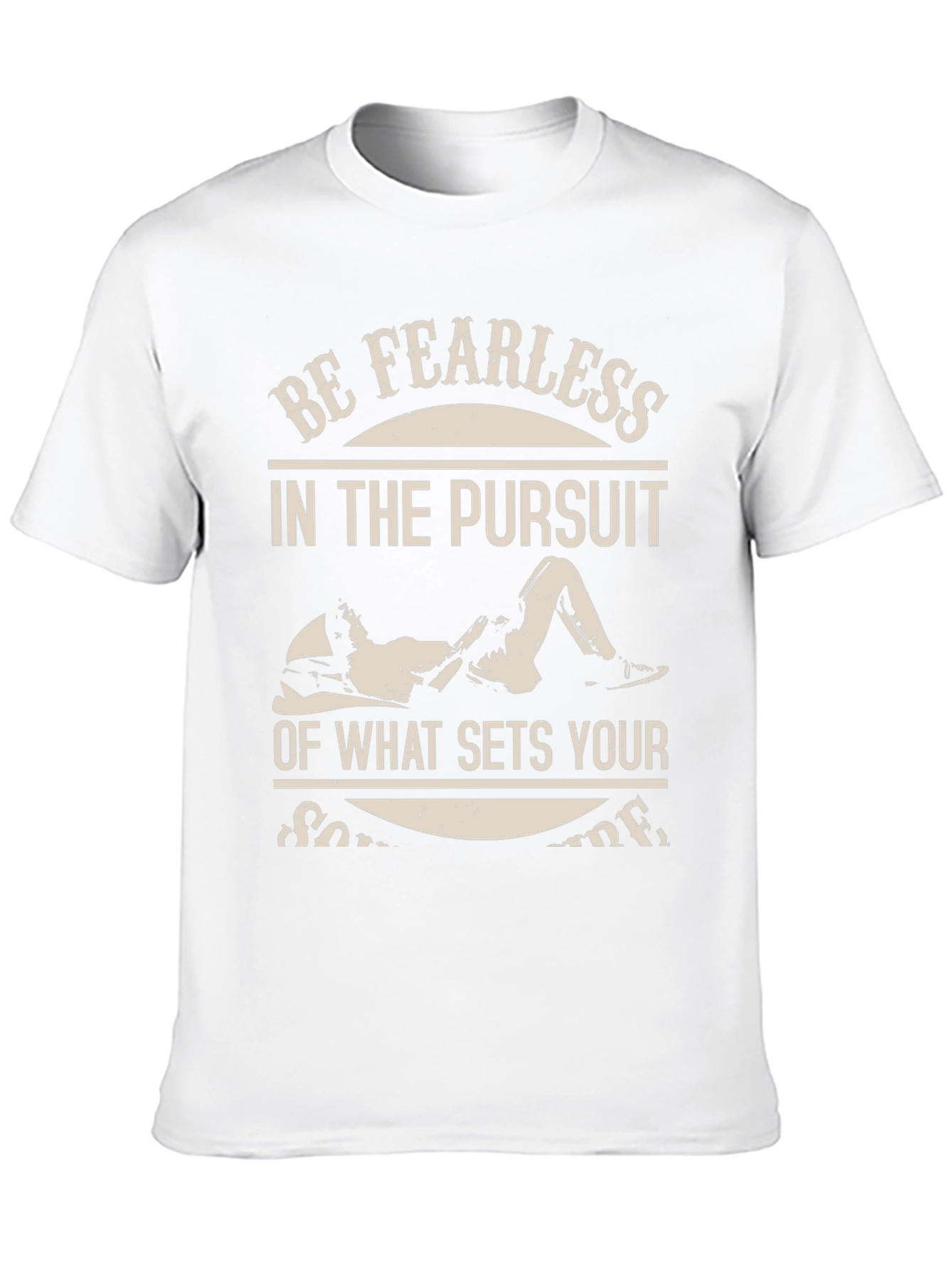 Black Fearless Pursuit Graphic T-Shirt - Black view 10
