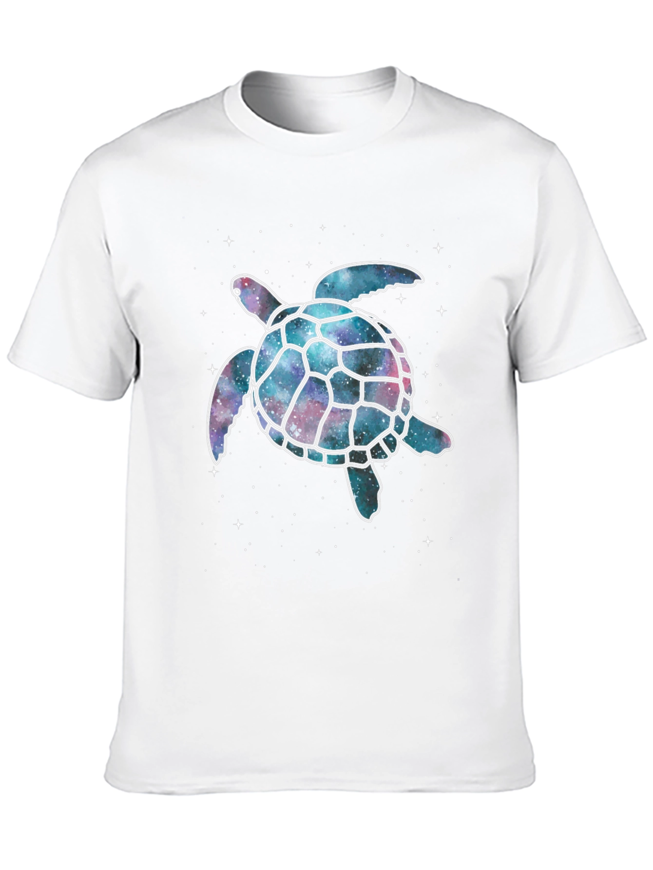 Black Cosmic Turtle Graphic T-Shirt - Black view 10