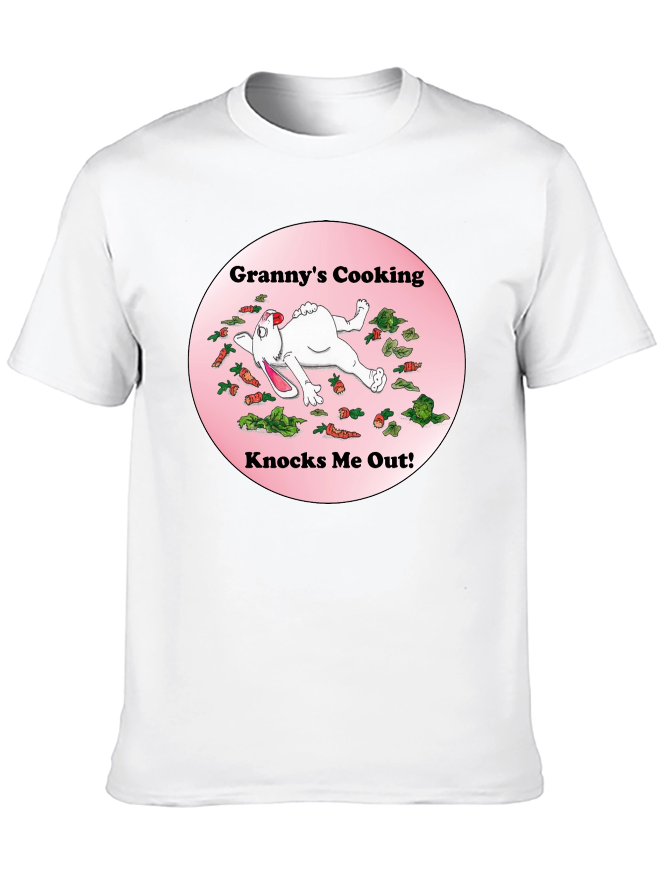 Black Granny's Cooking T-Shirt Funny Rabbit view 10