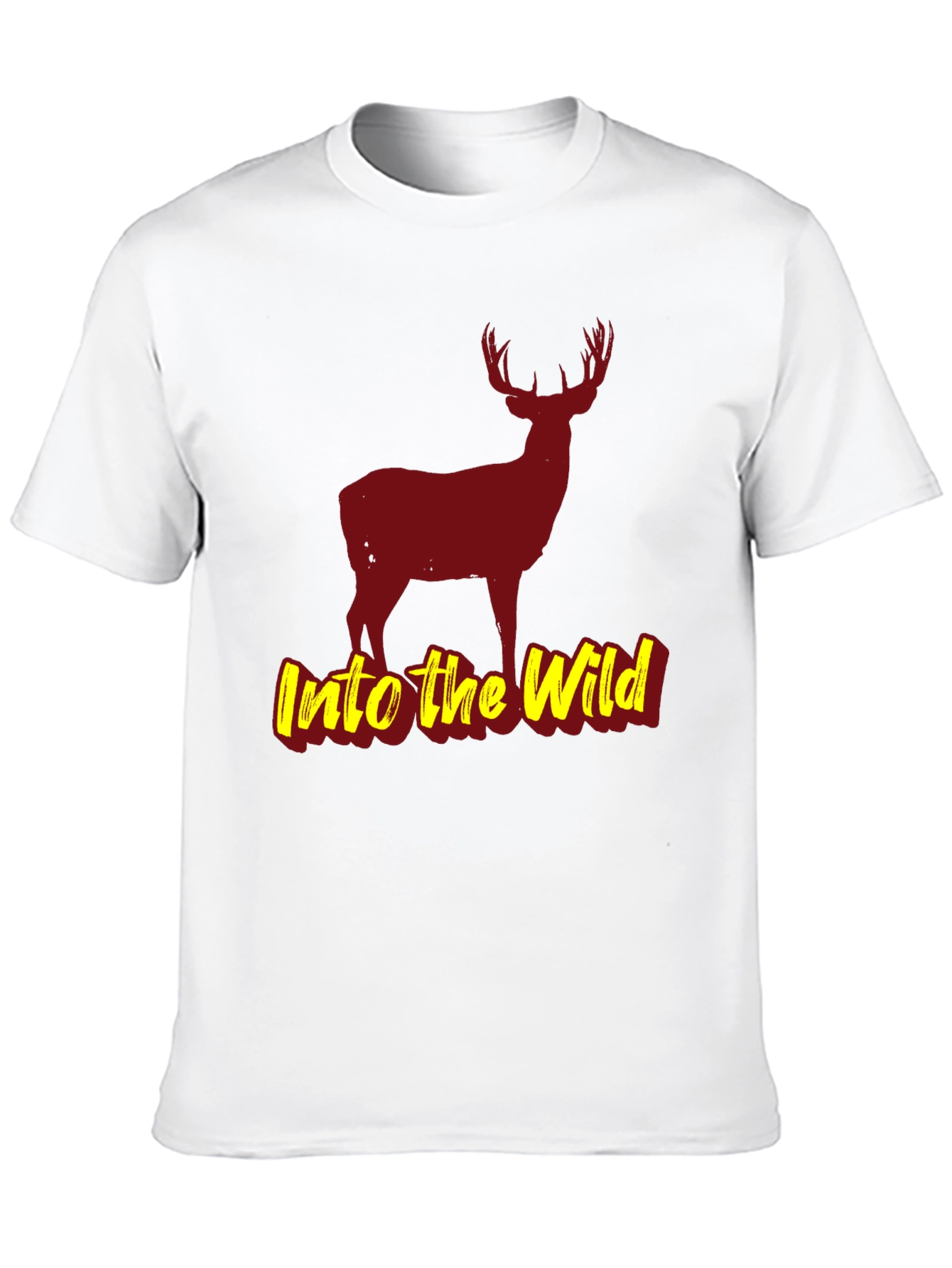 Black Into the Wild Black Deer Graphic T-Shirt view 10