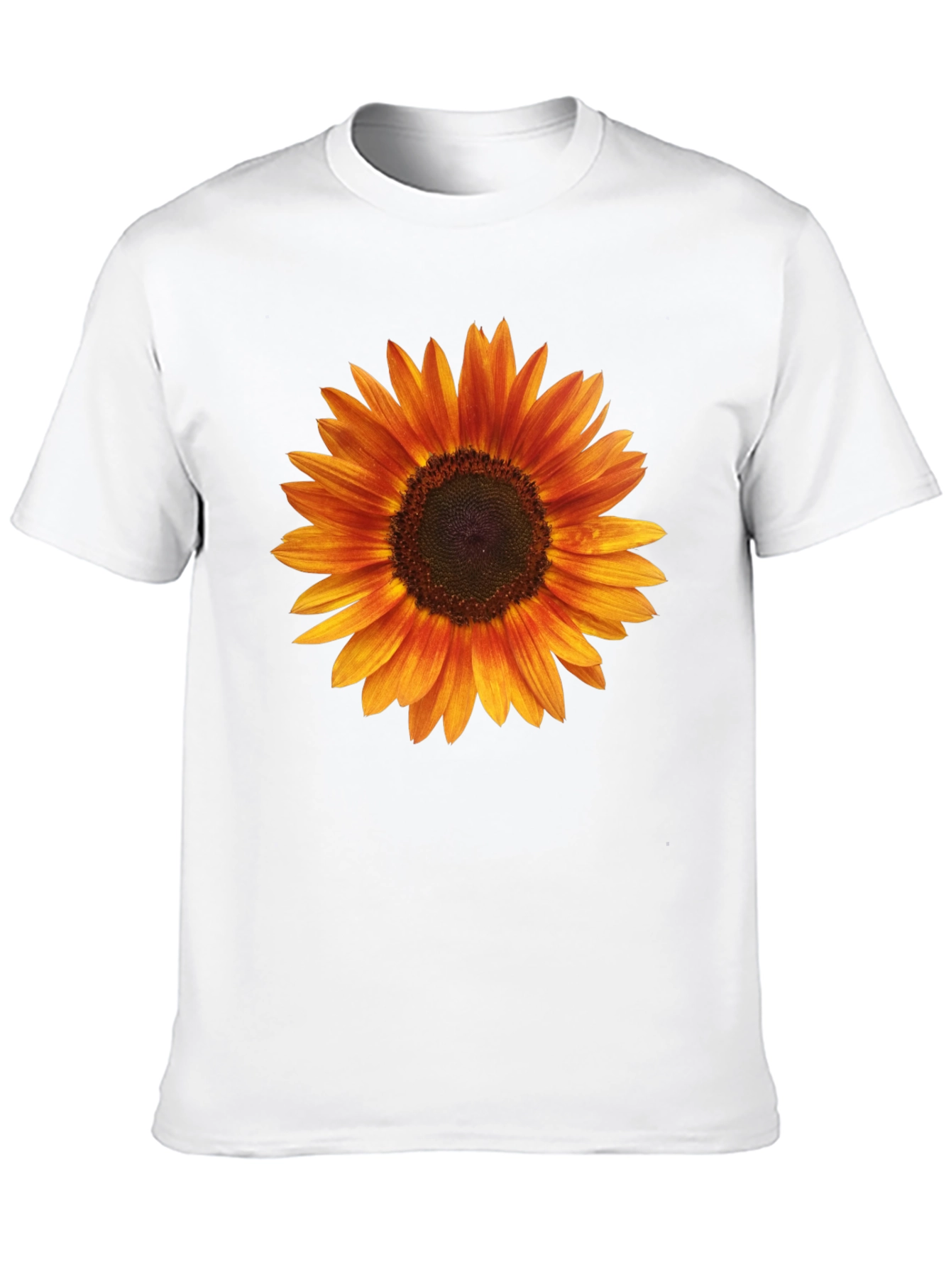 Black Sunflower Graphic Black T-Shirt for Men view 10