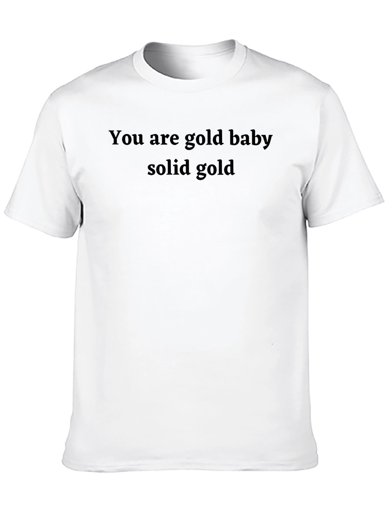 Black You Are Gold Baby Solid Gold Men's T-Shirt view 10