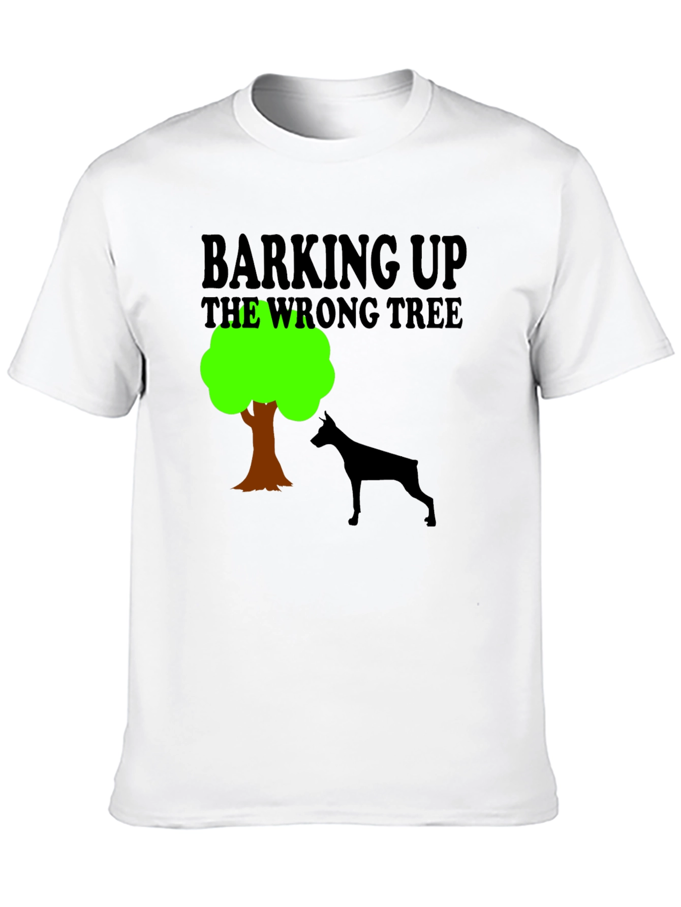 Black Barking Up the Wrong Tree Graphic Tee view 10
