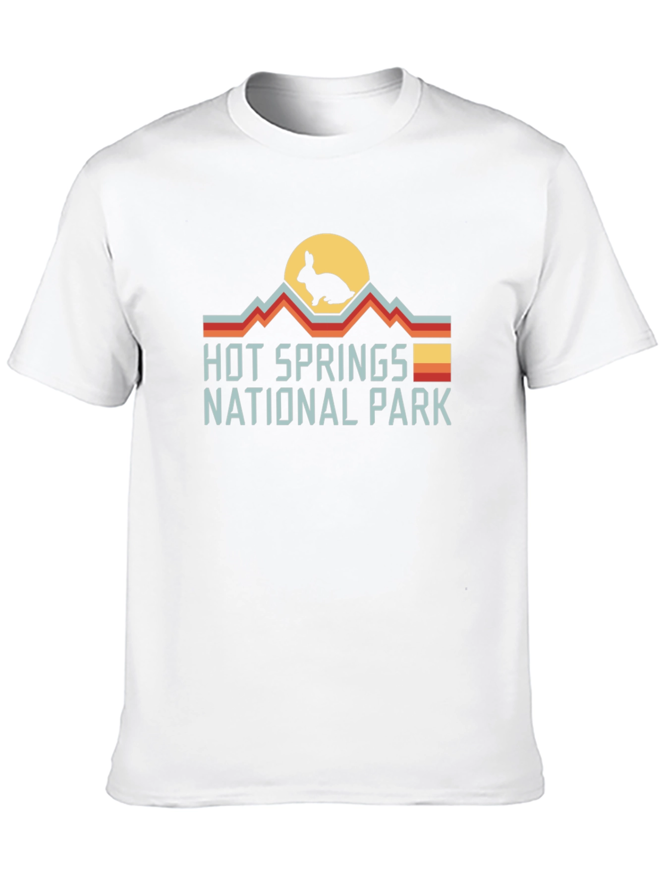 Black Hot Springs National Park Rabbit Graphic Tee view 10