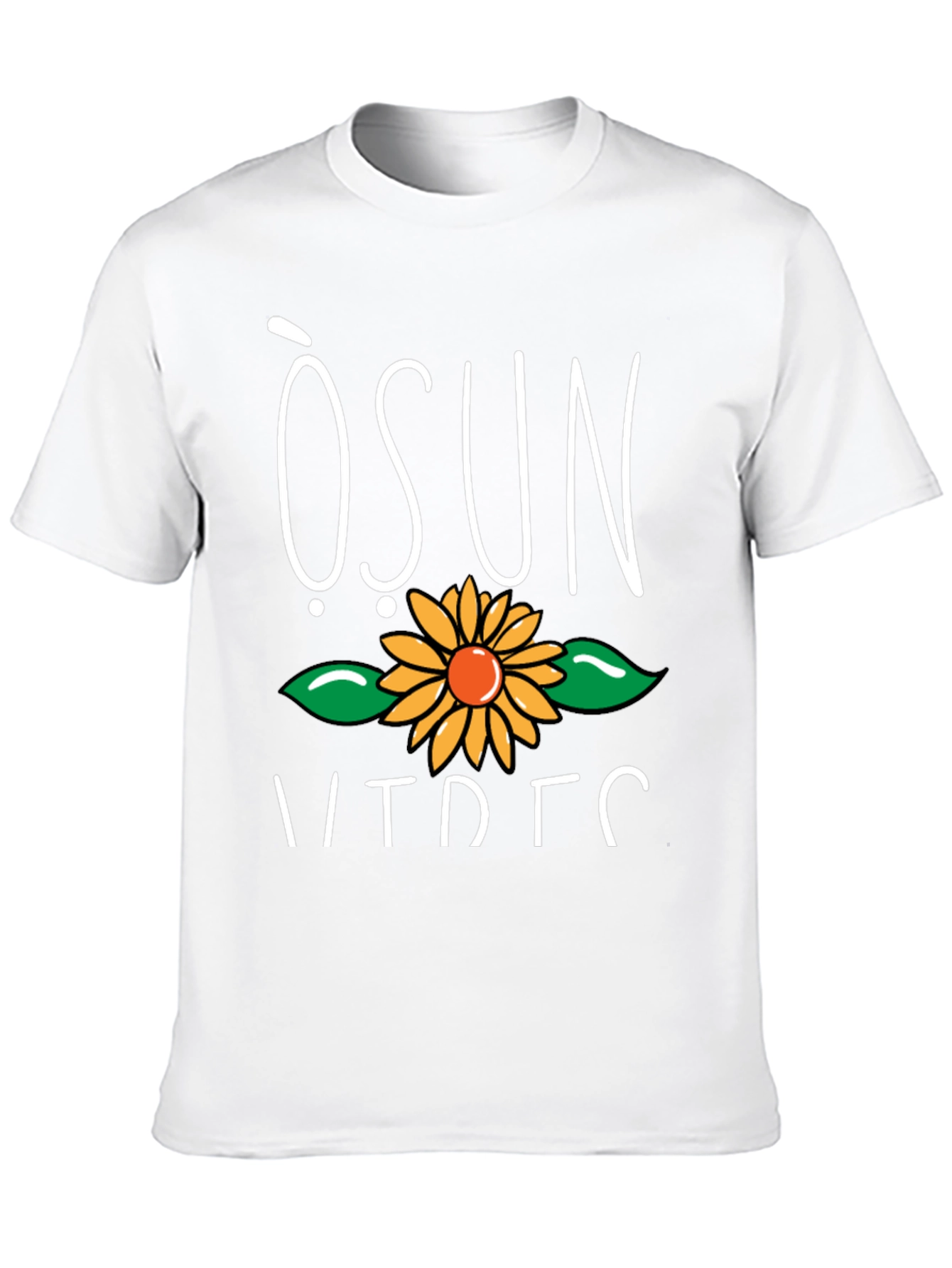 Black Osun Sunflower Graphic T-Shirt - Soft Cotton Blend view 10