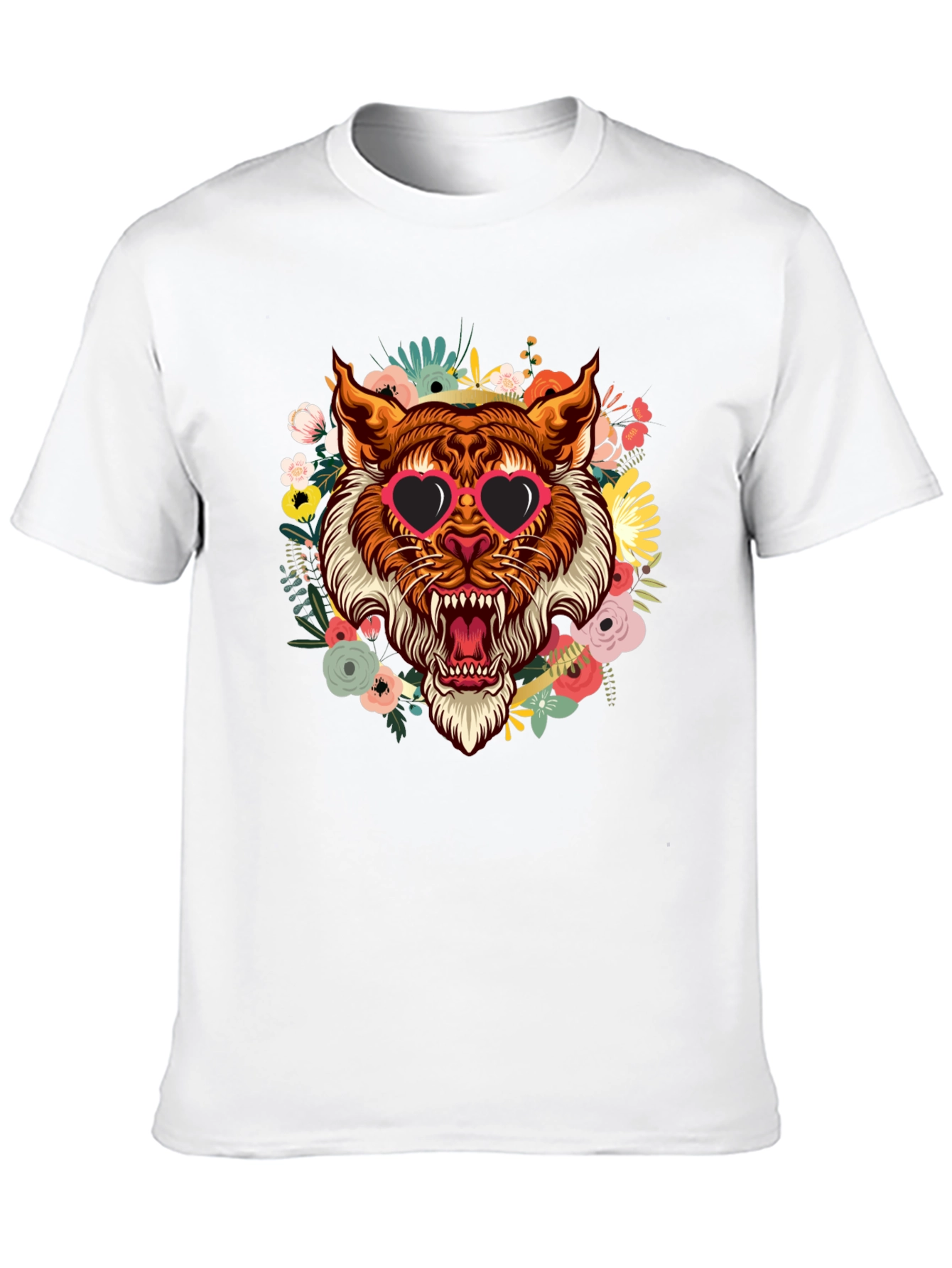 Black Tiger Floral T-Shirt view 10