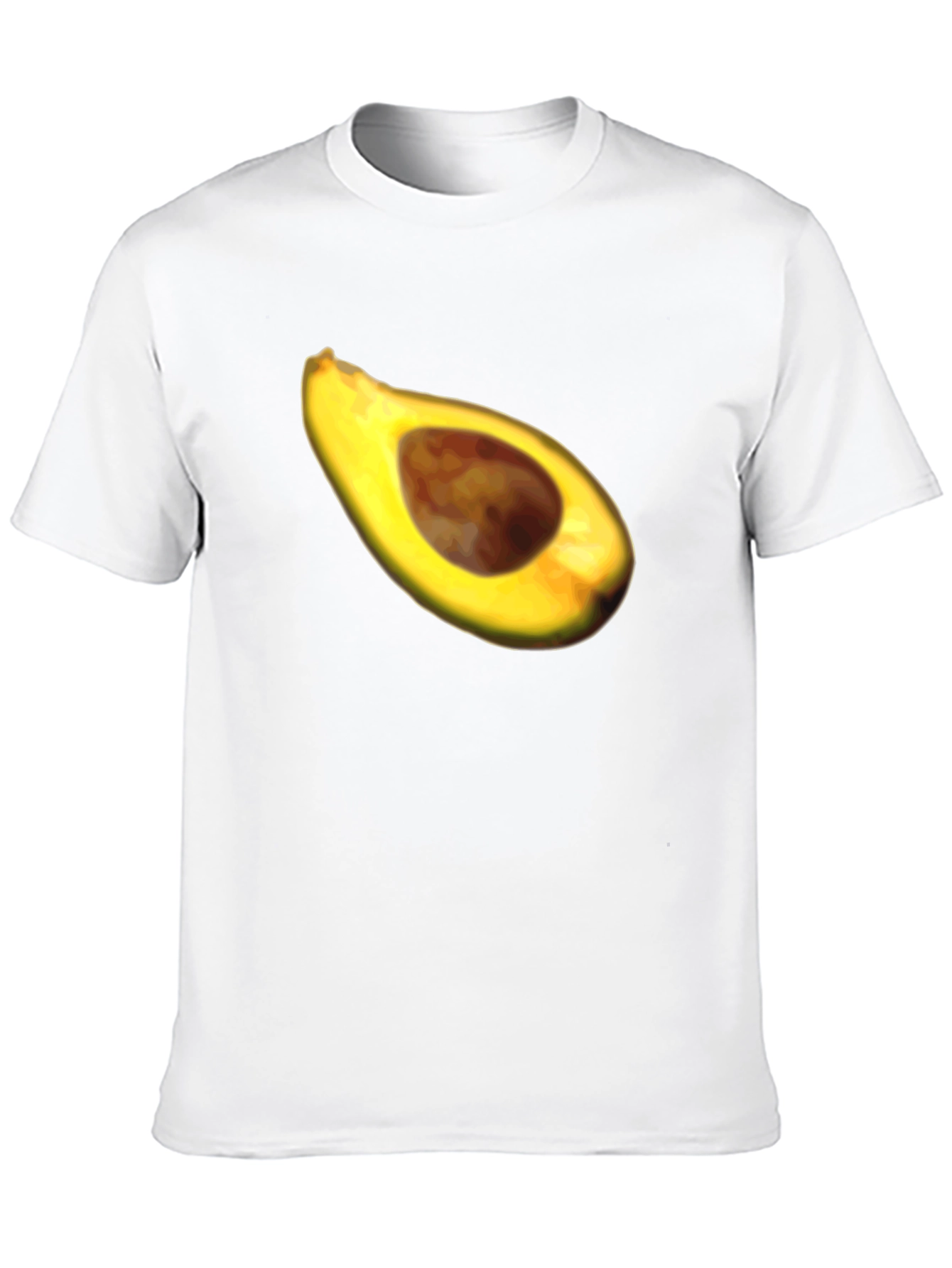 Black Avocado Slice Graphic Tee - Casual Black T-Shirt view 10